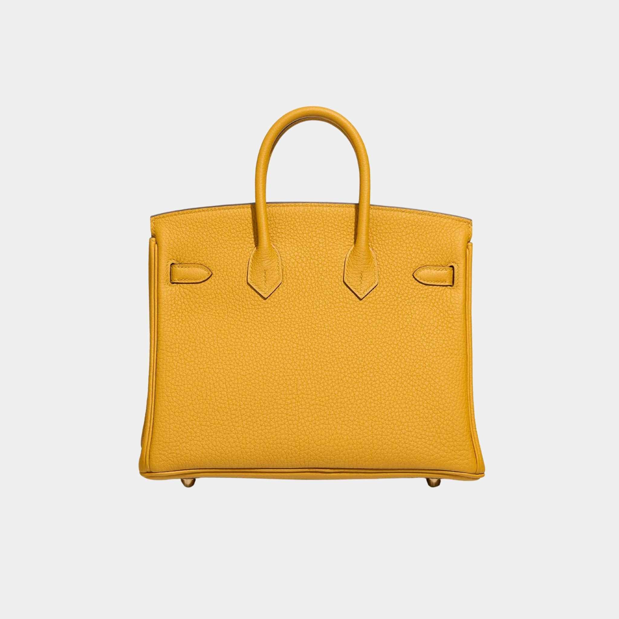 Hermes Birkin 25 Togo Jaune Ambre, Back