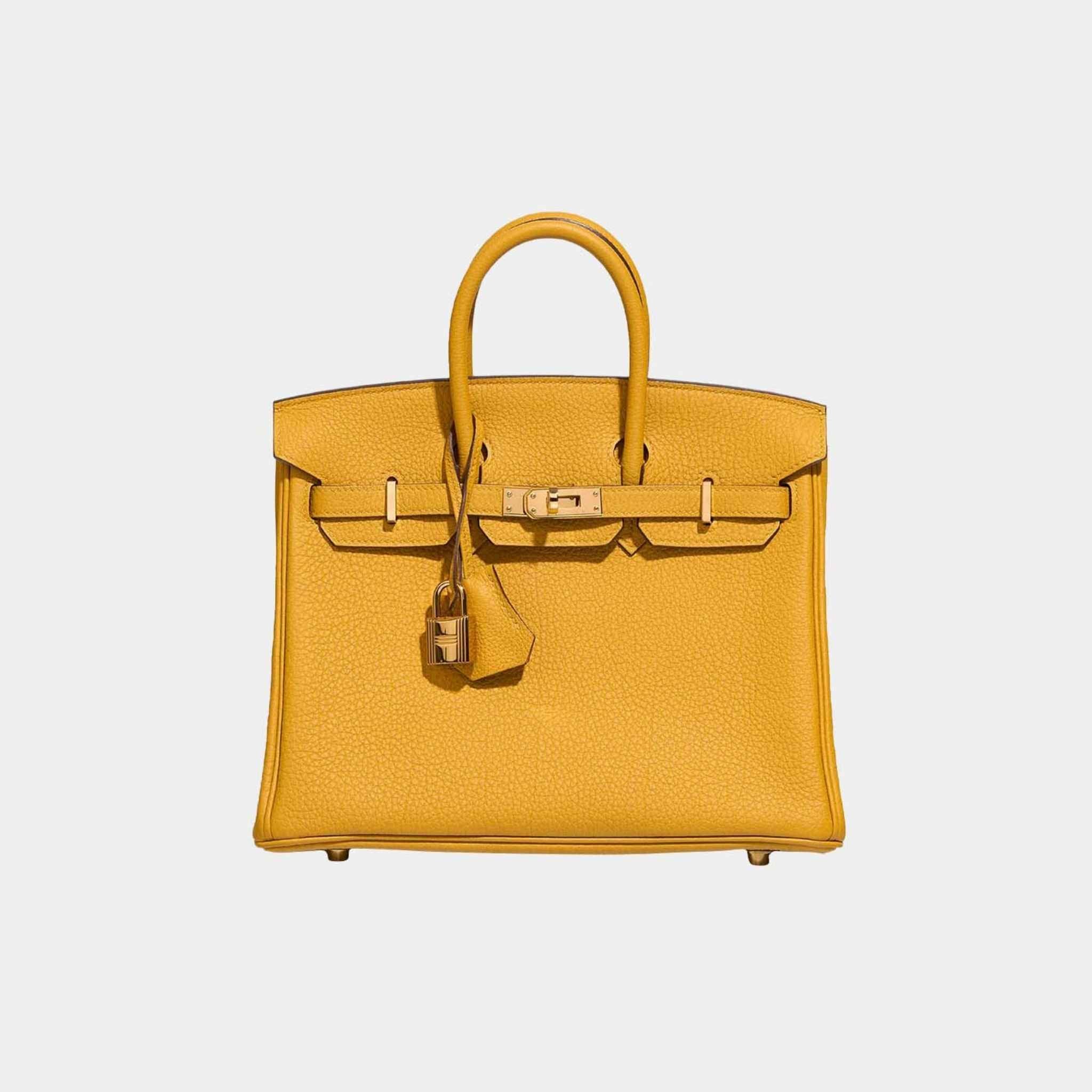 Hermes Birkin 25 Togo Jaune Ambre, Front