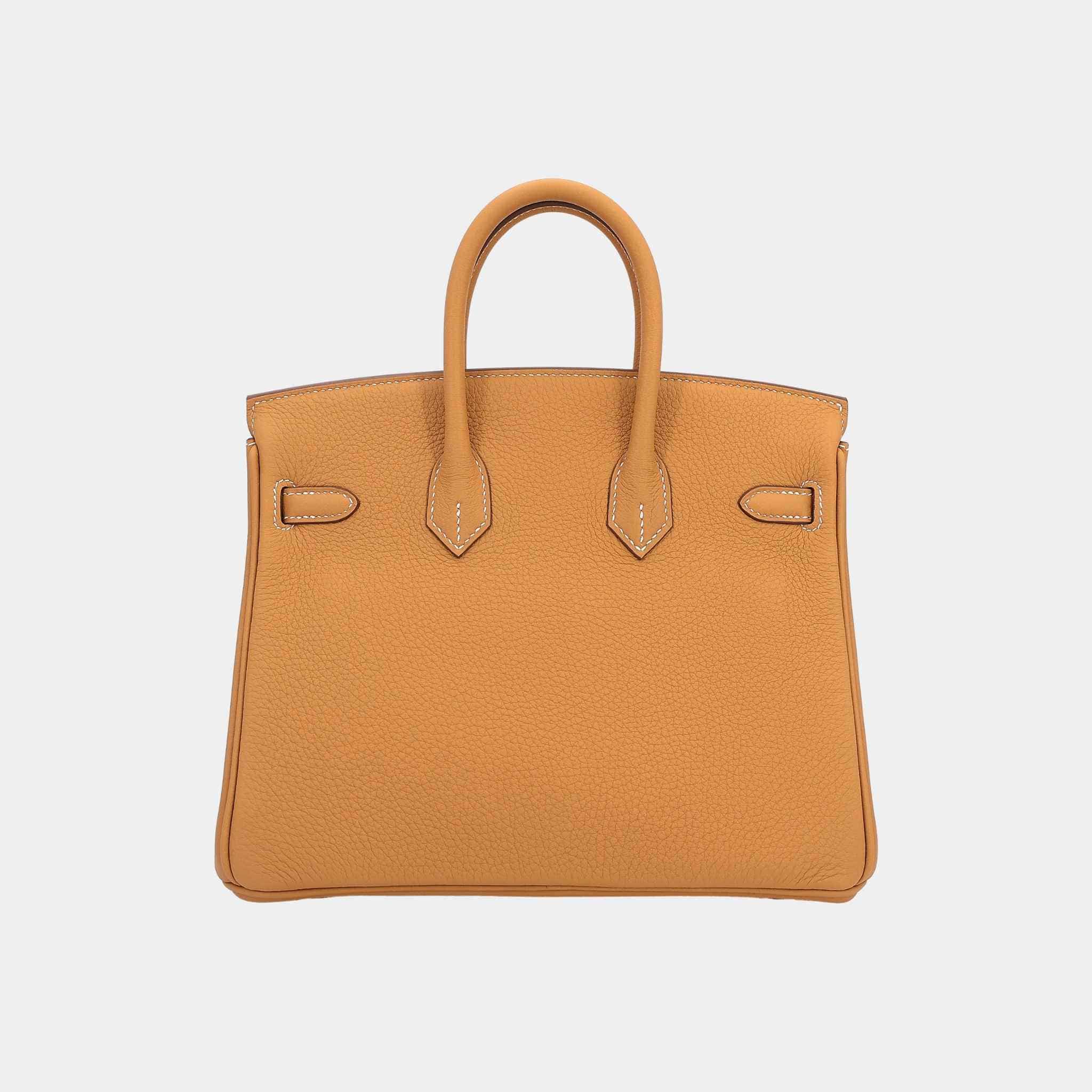 Hermes Birkin 25 Togo Natural Sable PHW, Back