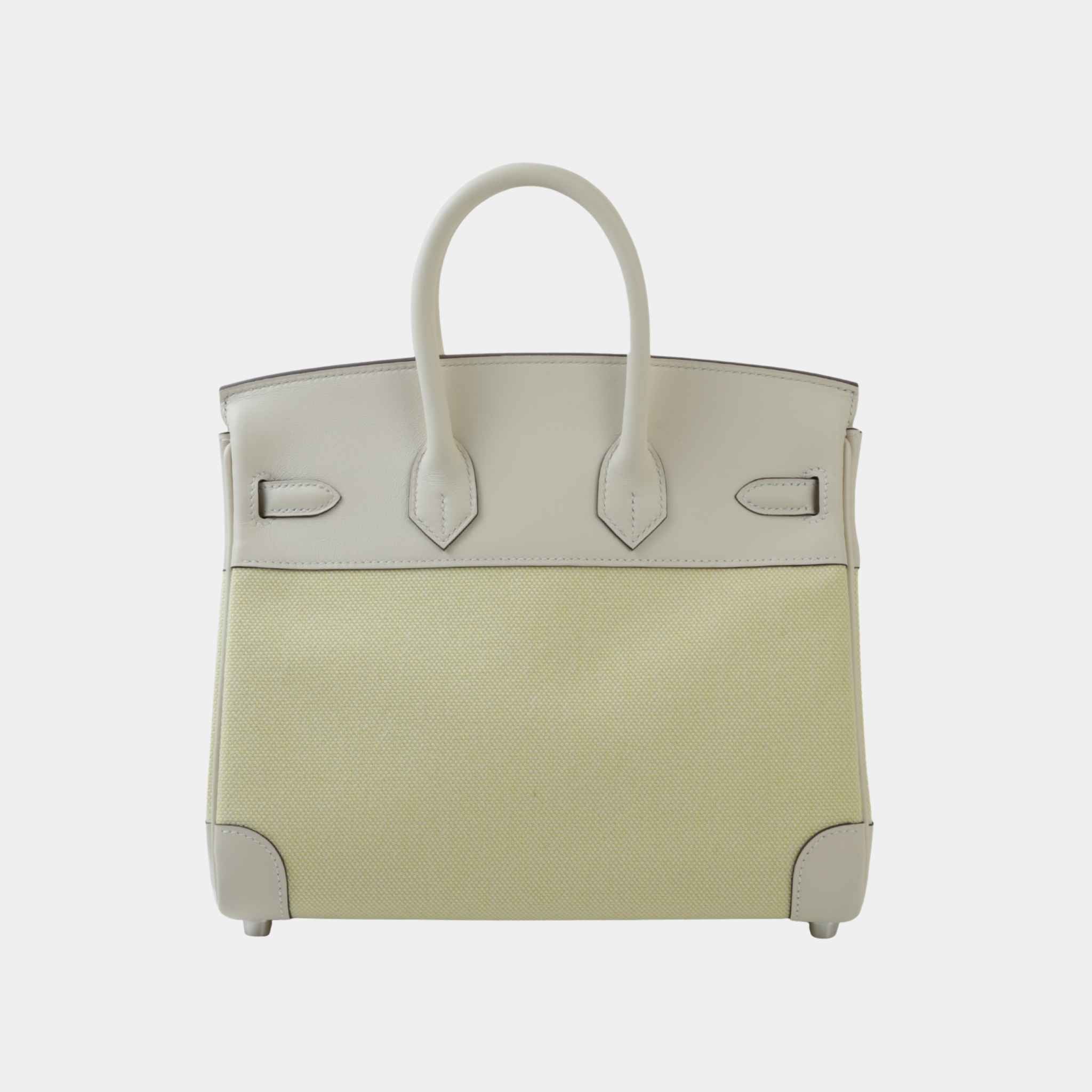 Birkin 25 Toile H Canvas-Swift Nata/Jaune Poussin PHW, ack
