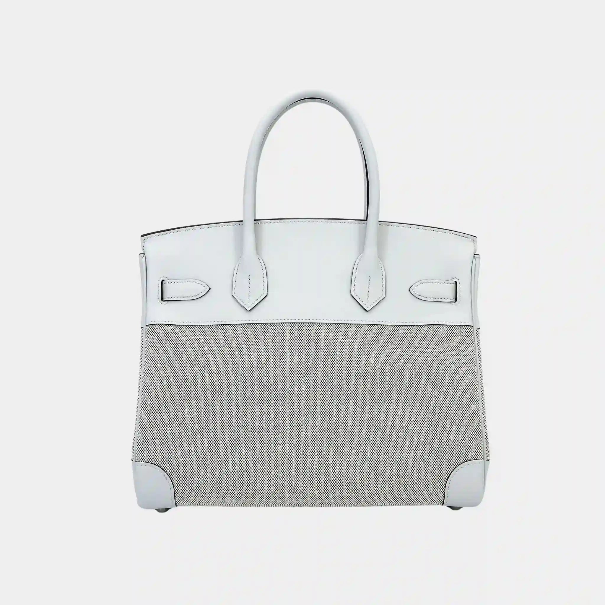 Hermes Birkin 30 Canvas-Swift Gris Platine PHW, Back