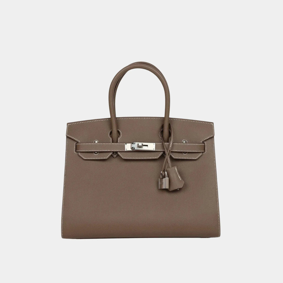 Hermes Birkin 30 Epsom Etoupe PHW, Front