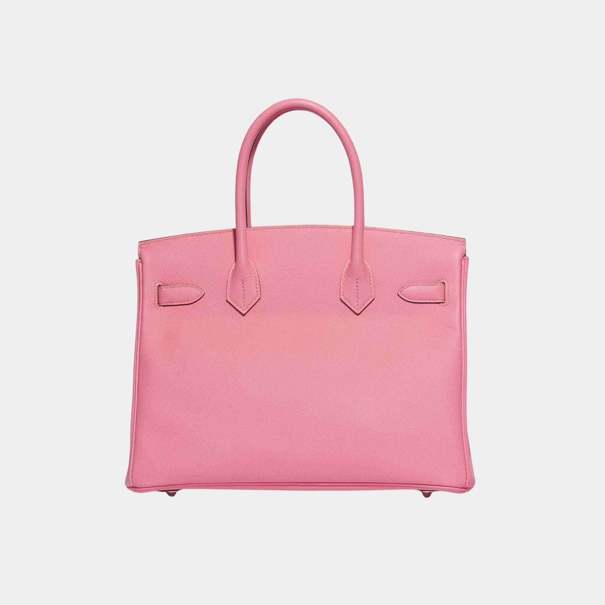 Hermes Birkin 30 Epsom Rose Confetti PHW, Back