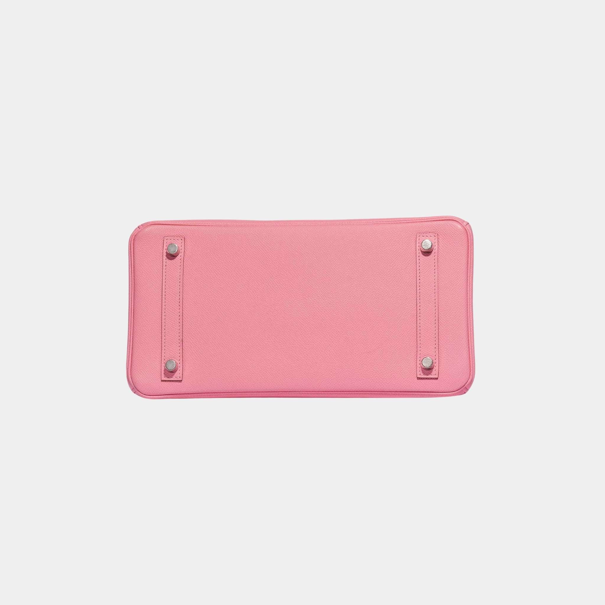 Hermes Birkin 30 Epsom Rose Confetti PHW, Bottom