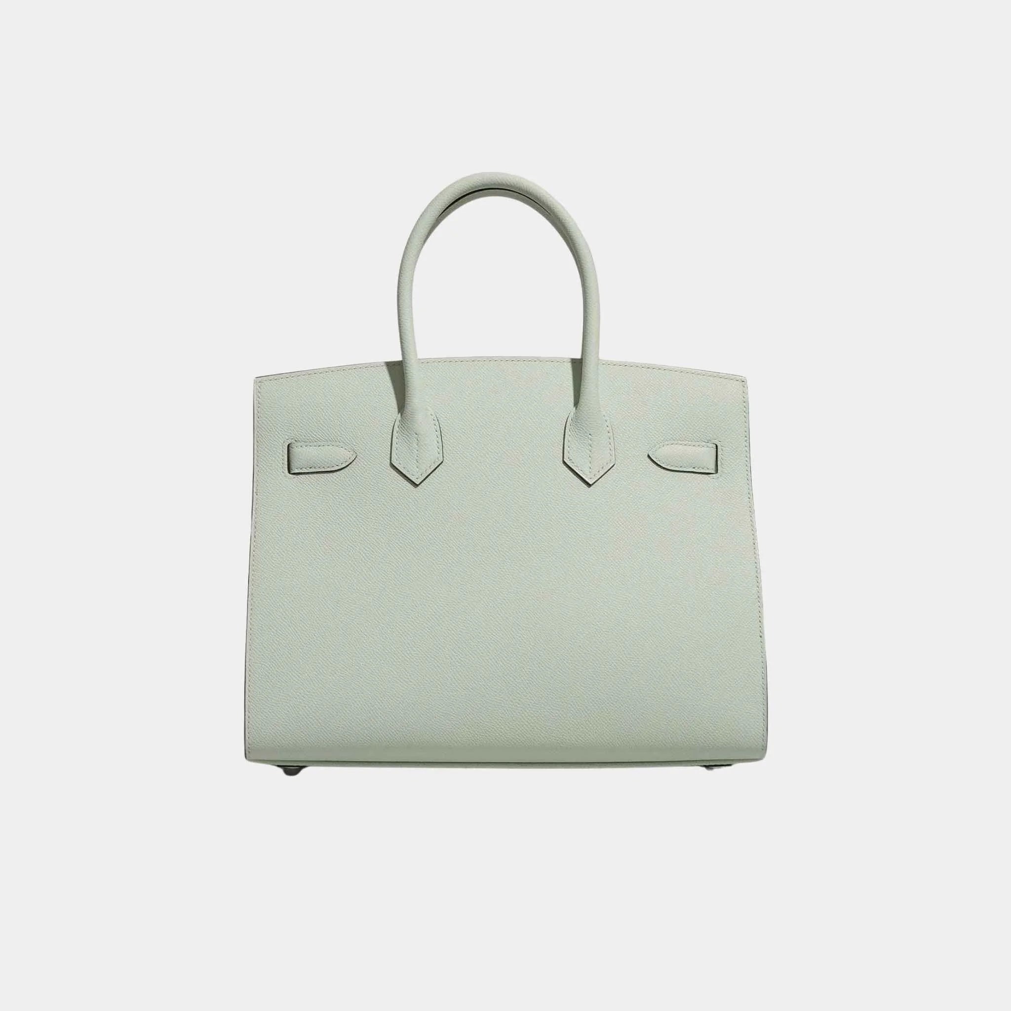 Hermes Birkin 30 Epsom Vert Fizz PHW, Back