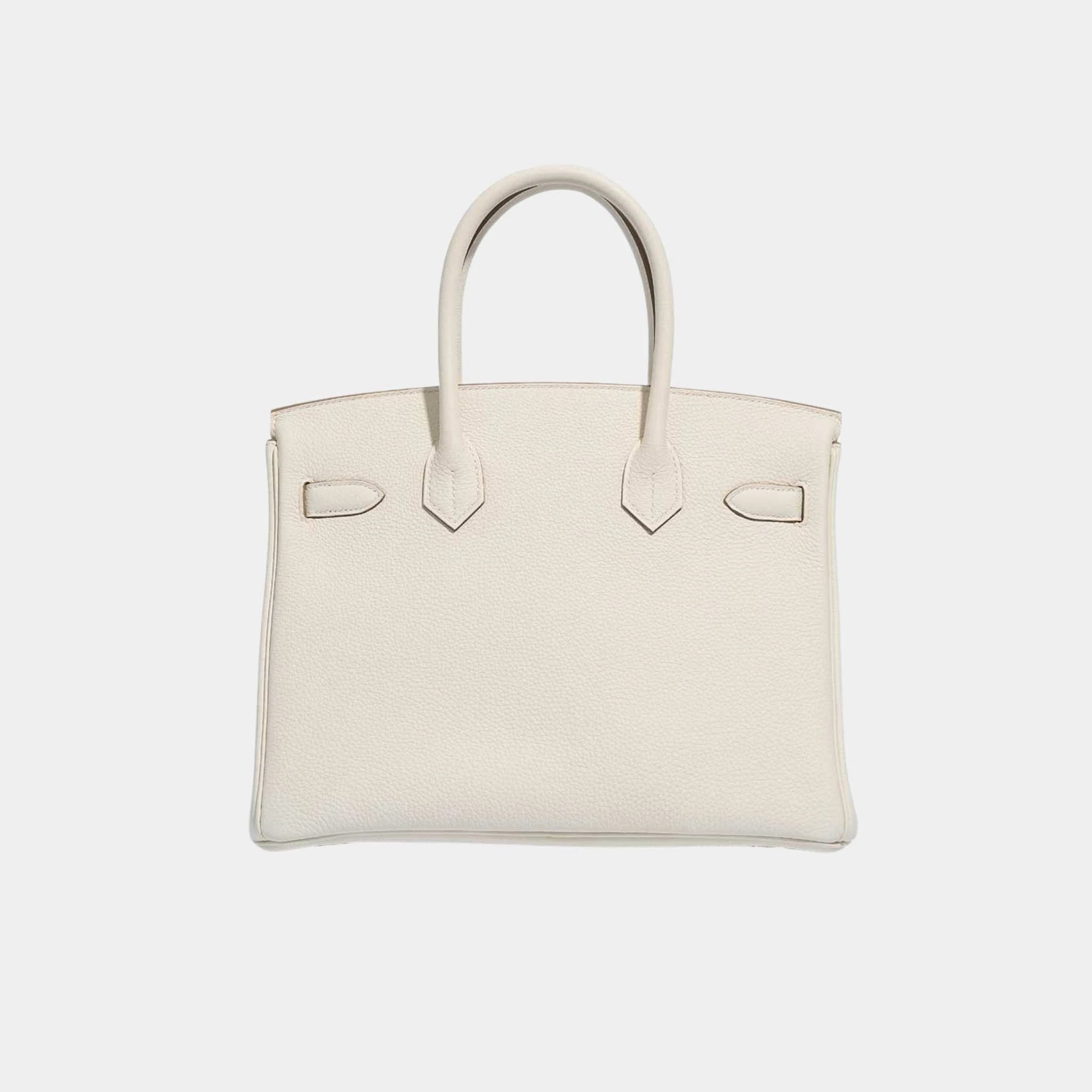 Hermes Birkin 30 Togo Mushroom GHW, Back
