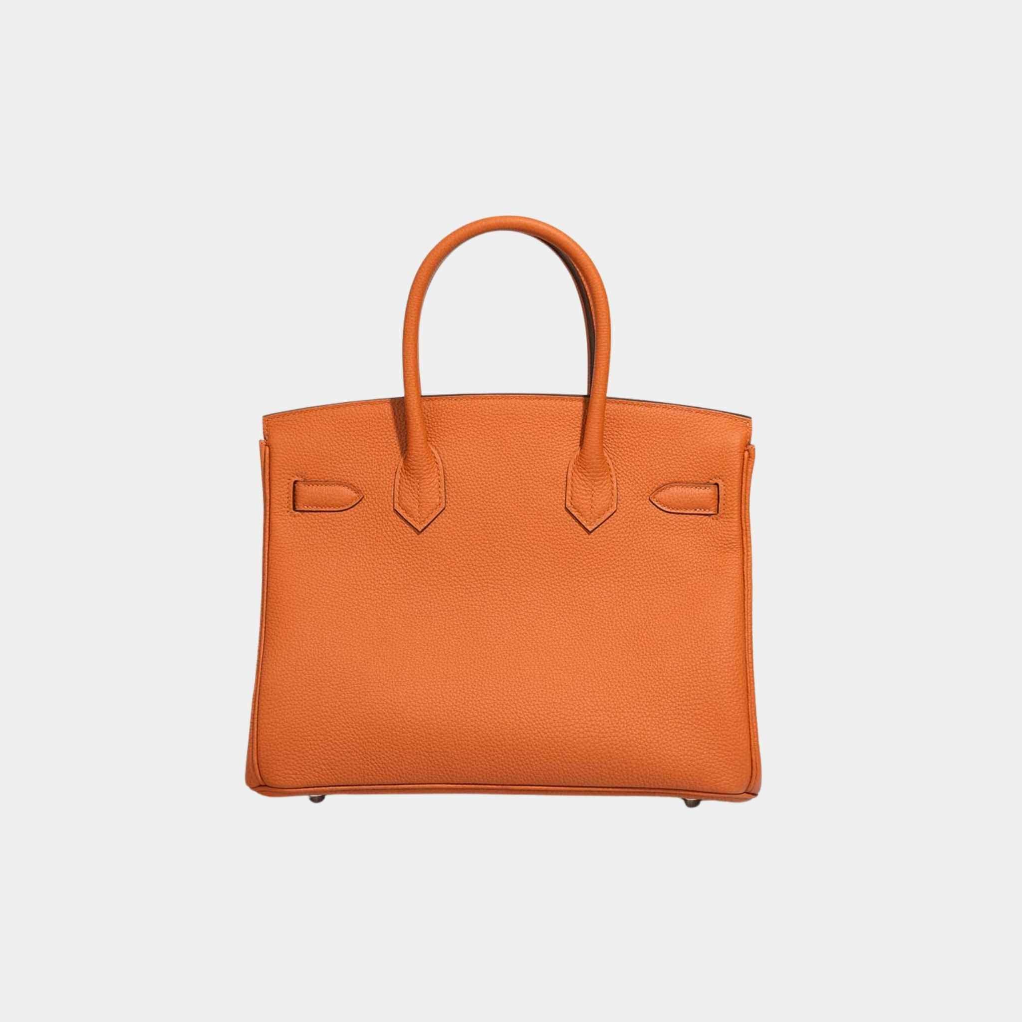 Hermes Birkin 30 Togo Orange H PHW, Back