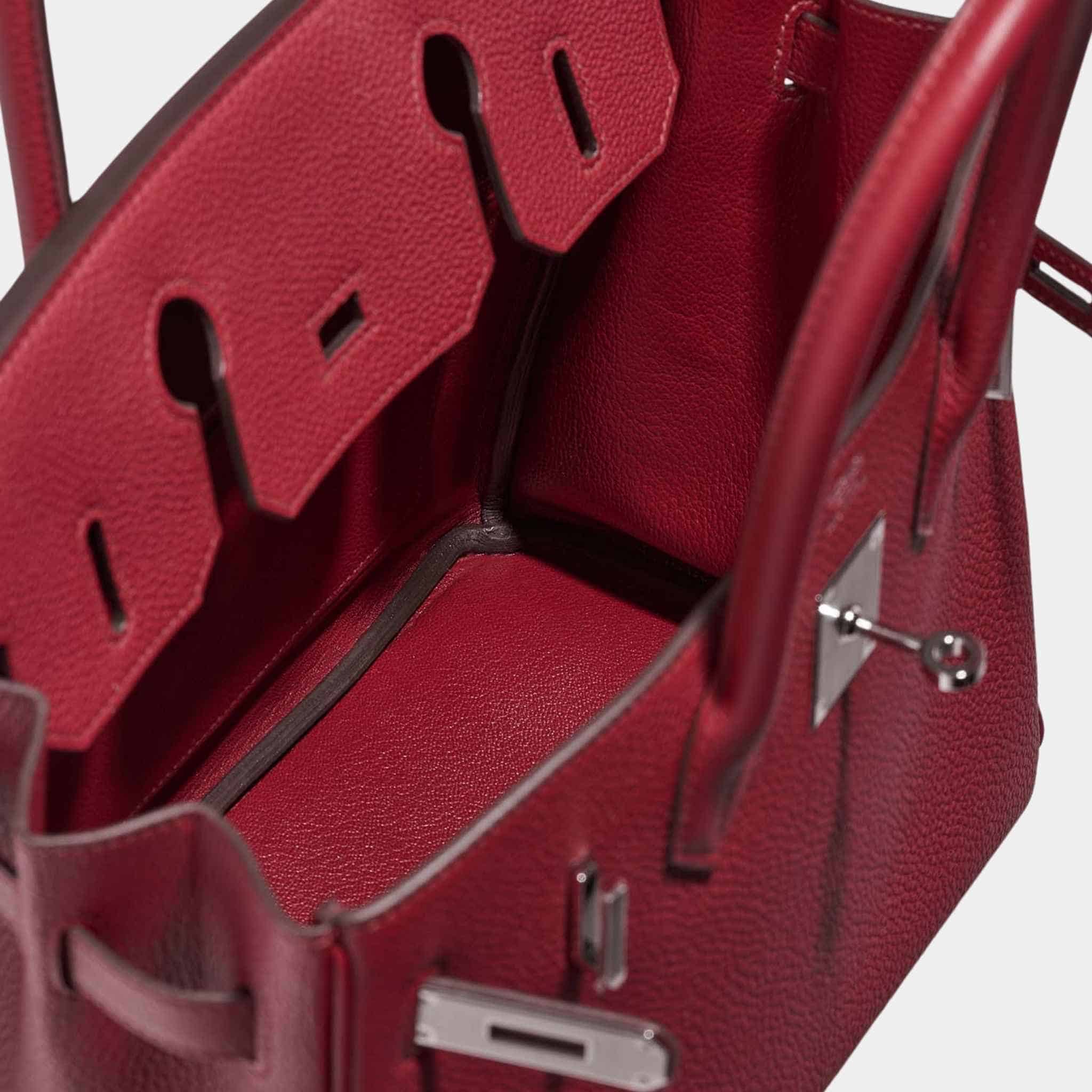 Hermes Birkin 30 Togo Rubis PHW, Top