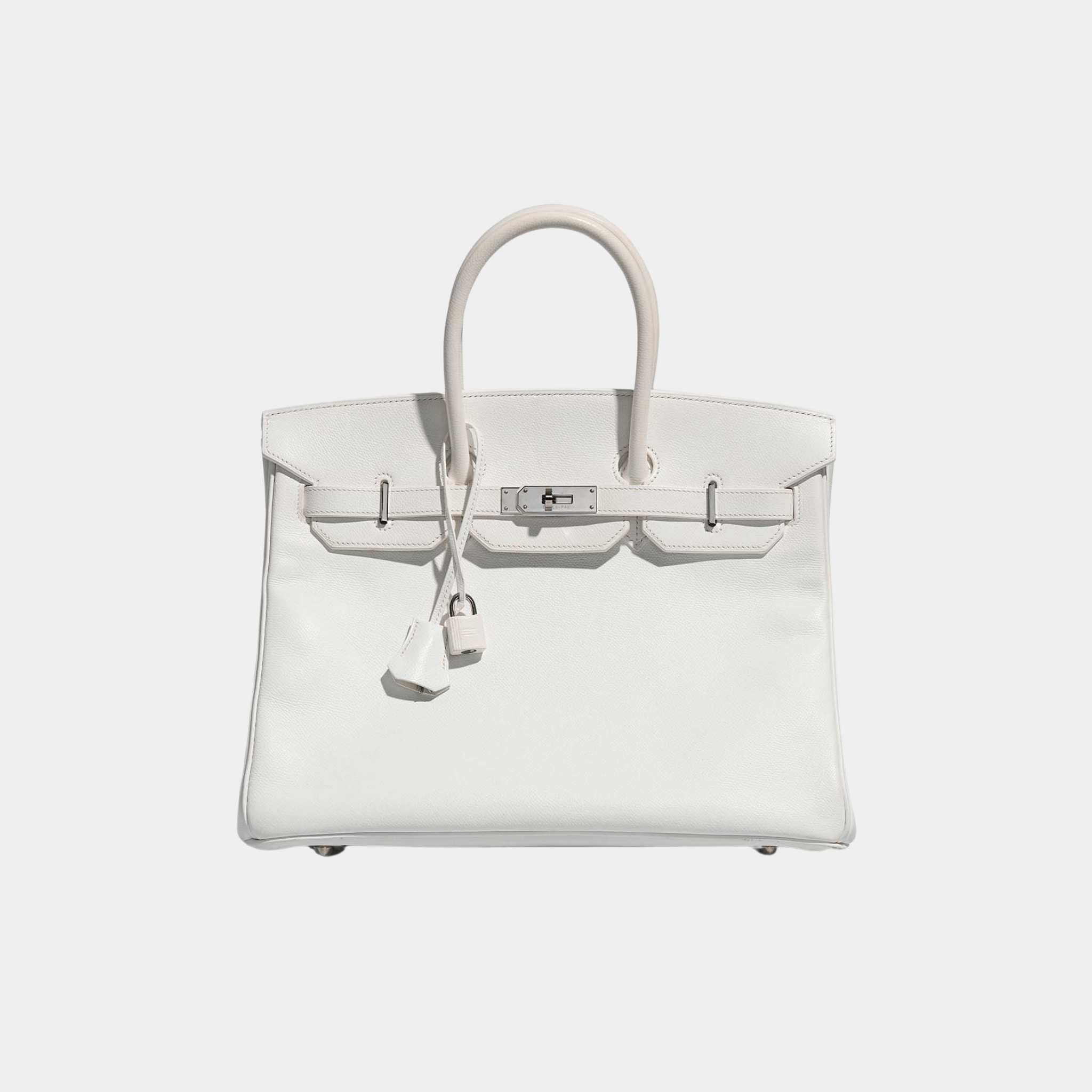 Hermes Birkin 35 Epsom White PHW, Front