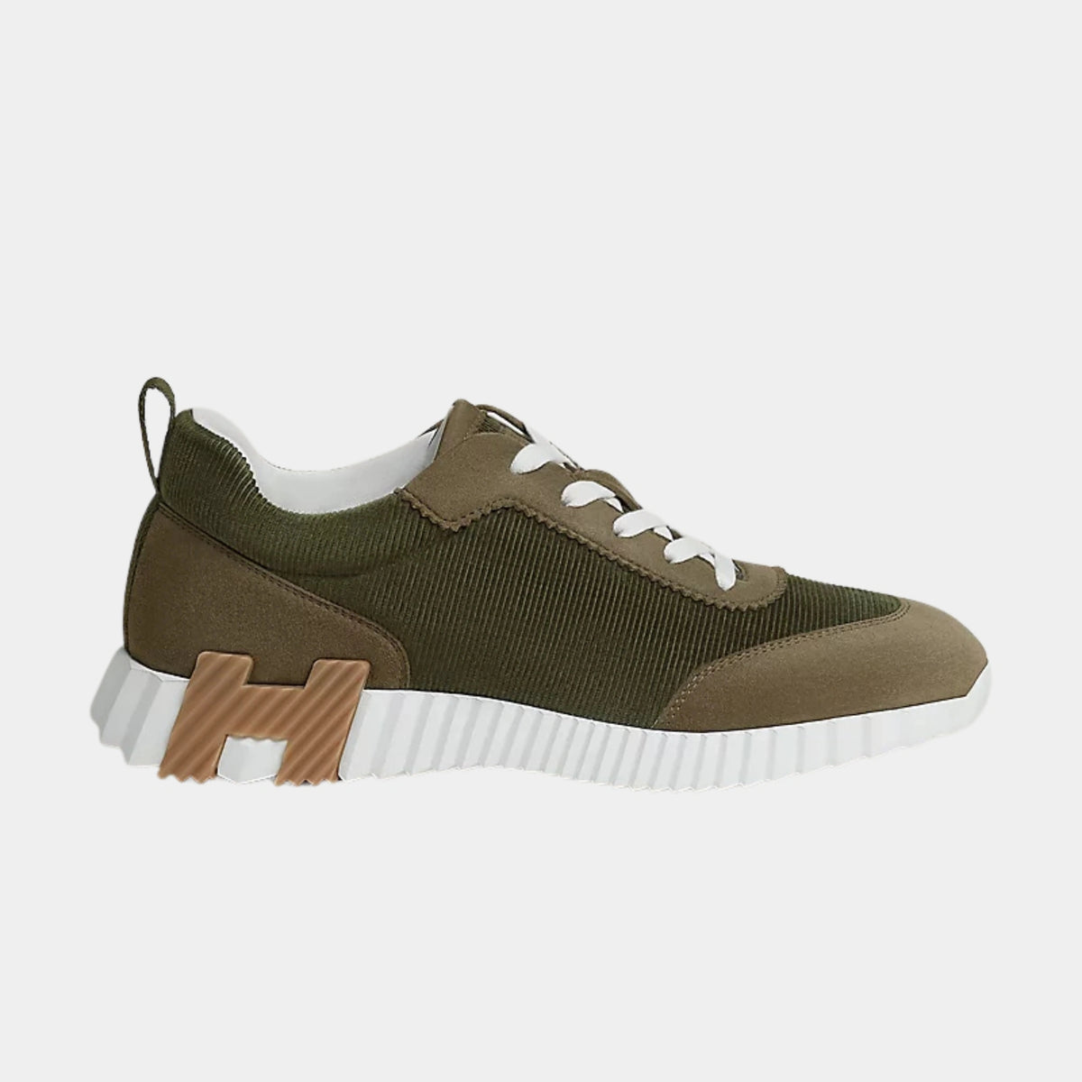 Bouncing Sneakers Corduroy And Suede Goatskin