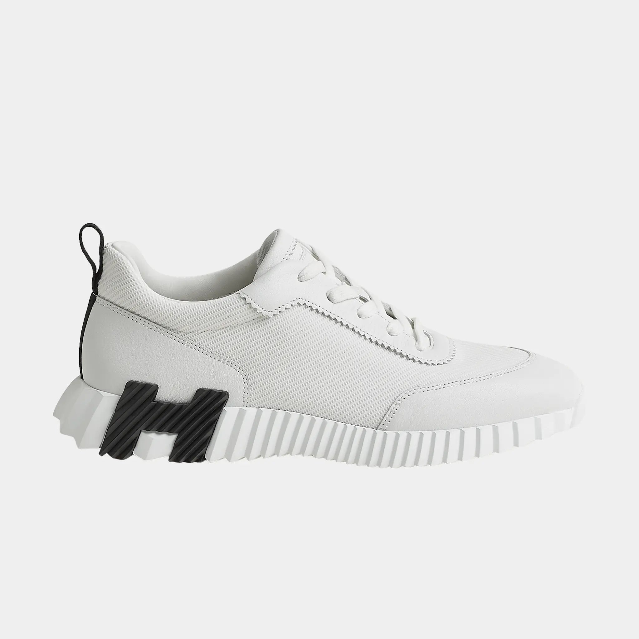 Bouncing Sneakers in Technical Mesh and Sporty Goatskin