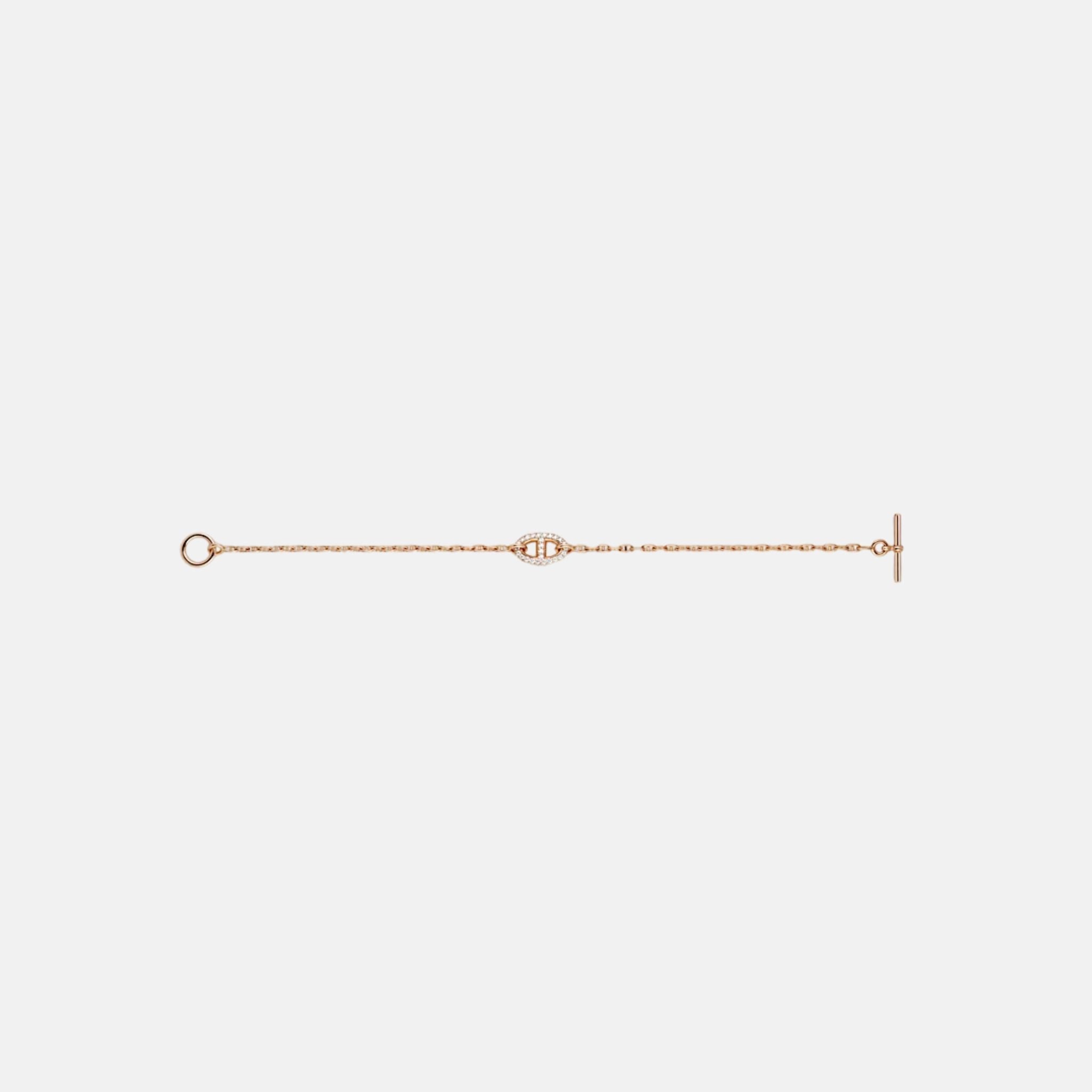 Hermes Bracelet Farandole Rose Gold Diamonds, Unlinked