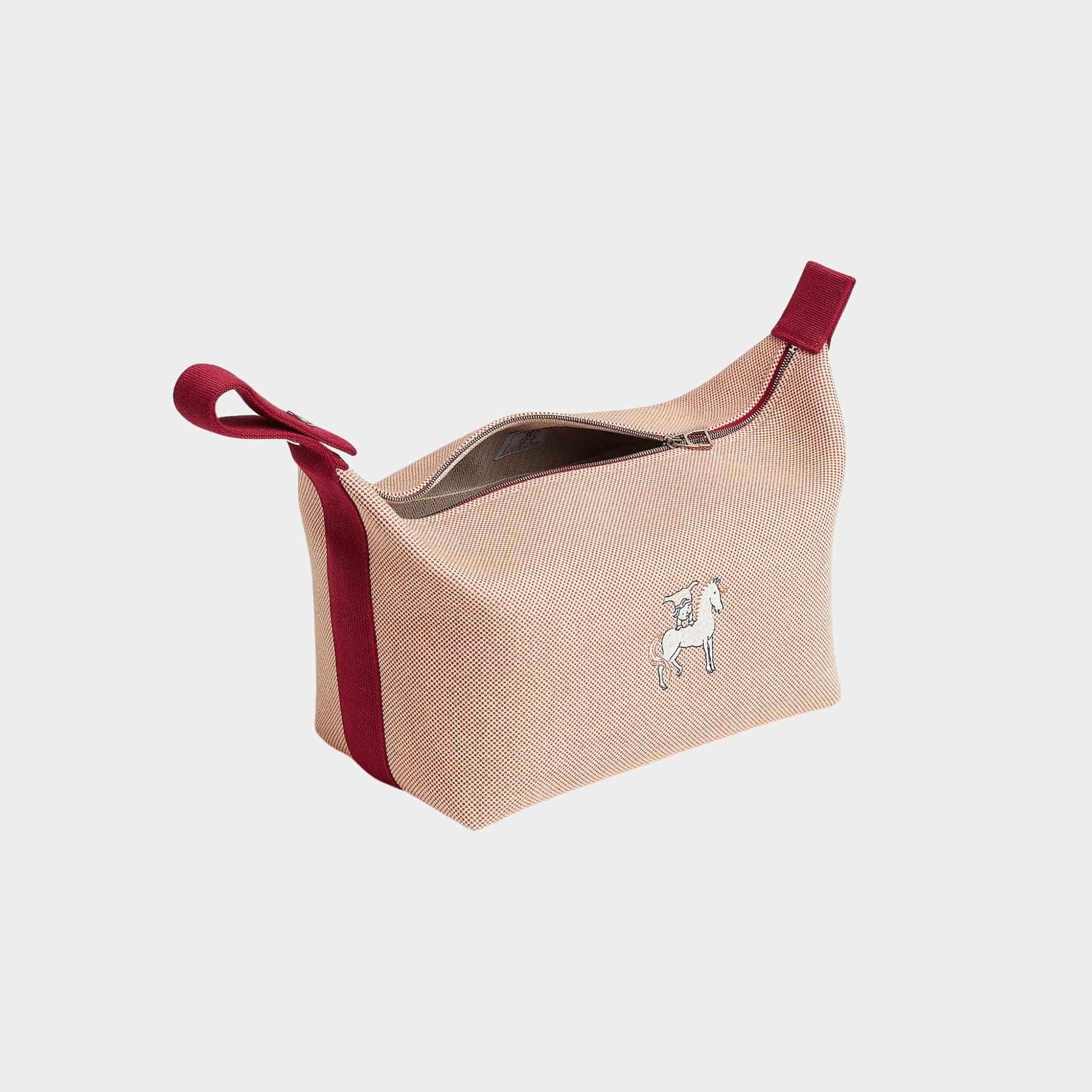 Hermes Bride-a-Brac Cabriole Case Large Model In H Canvas, Open