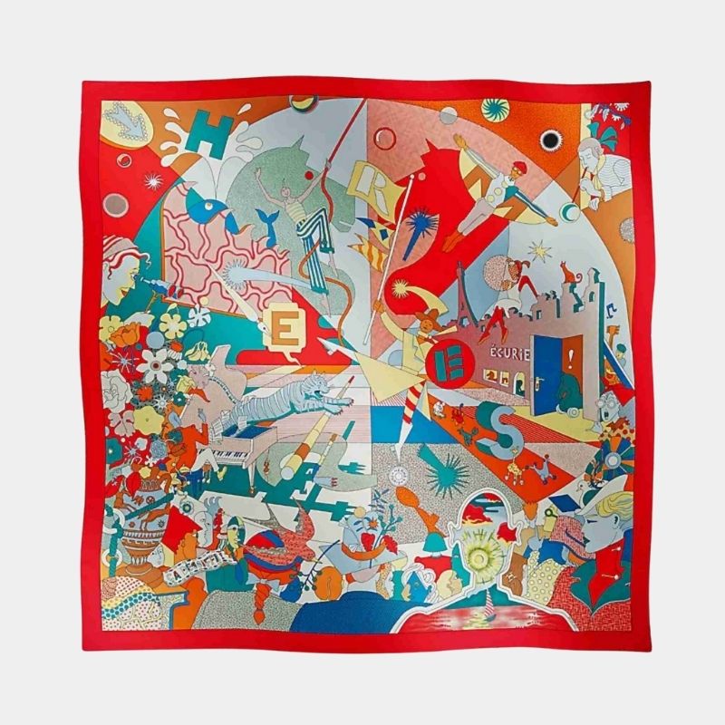 Hermes Ca Decoiffe ! Scarf 90, Front