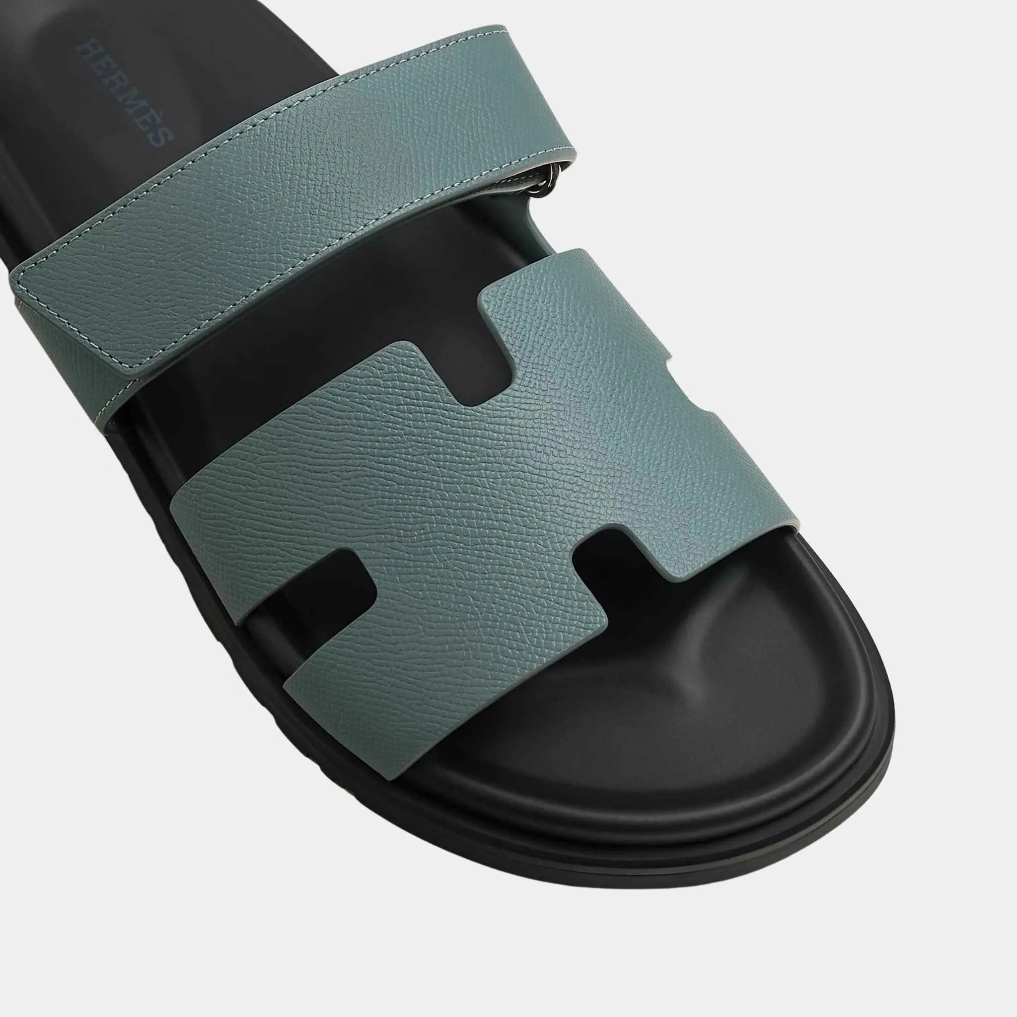 Hermes Chypre Sandal Epsom Men, Bleu Tonnerre, Top