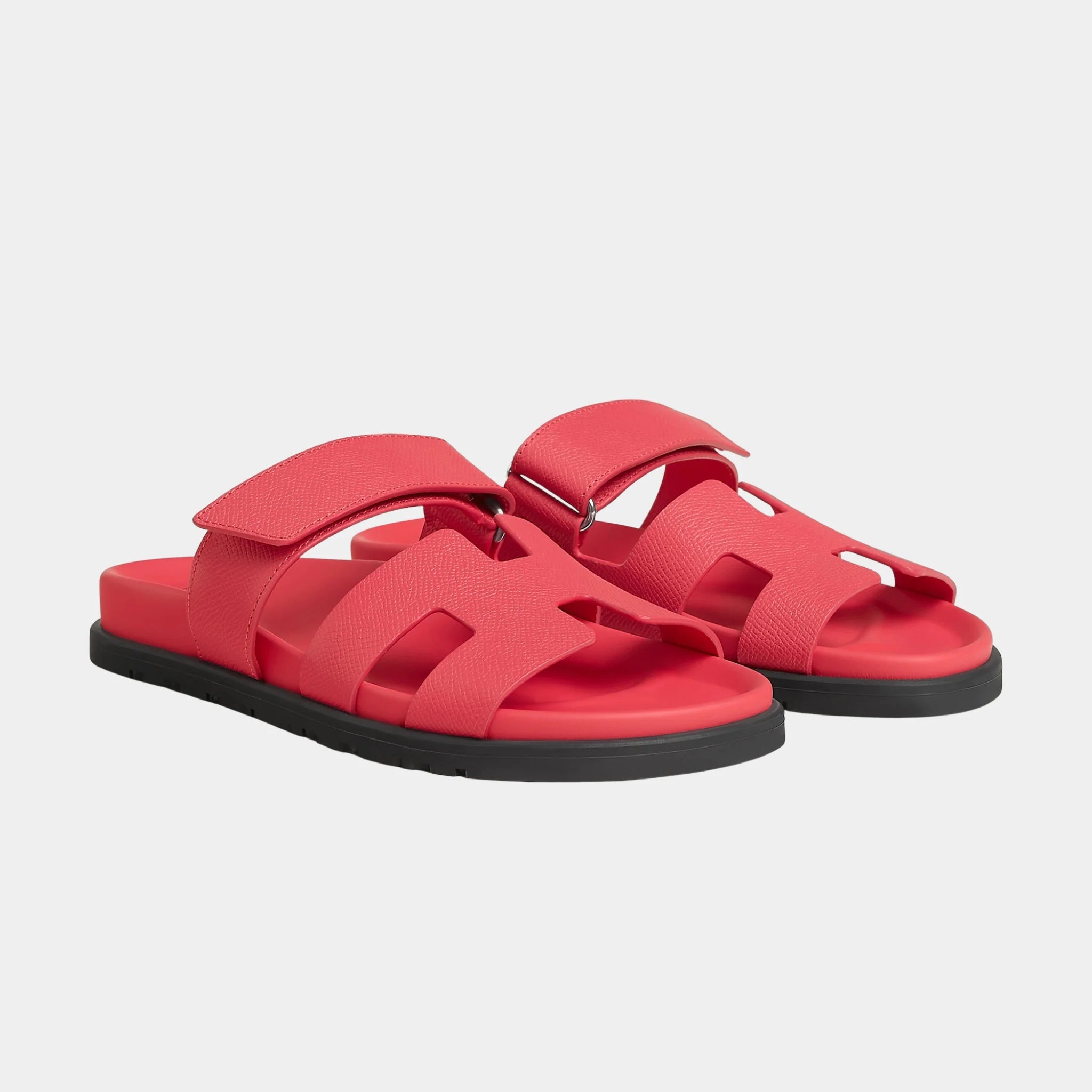 Hermes Chypre Sandal Epsom Women, Rose Grenade, Front