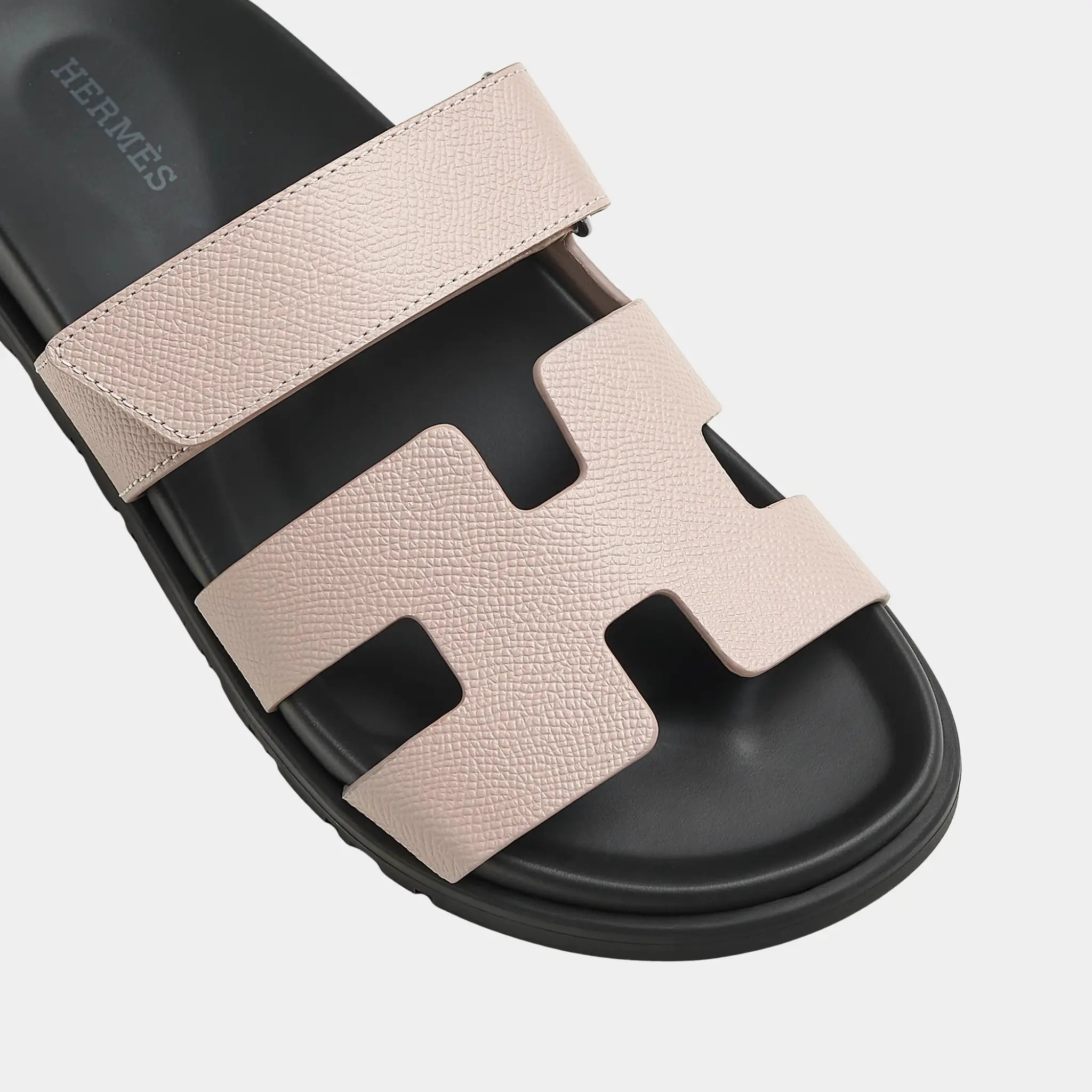 Hermes Chypre Sandal Epsom Women, Rose Porcelaine, Top