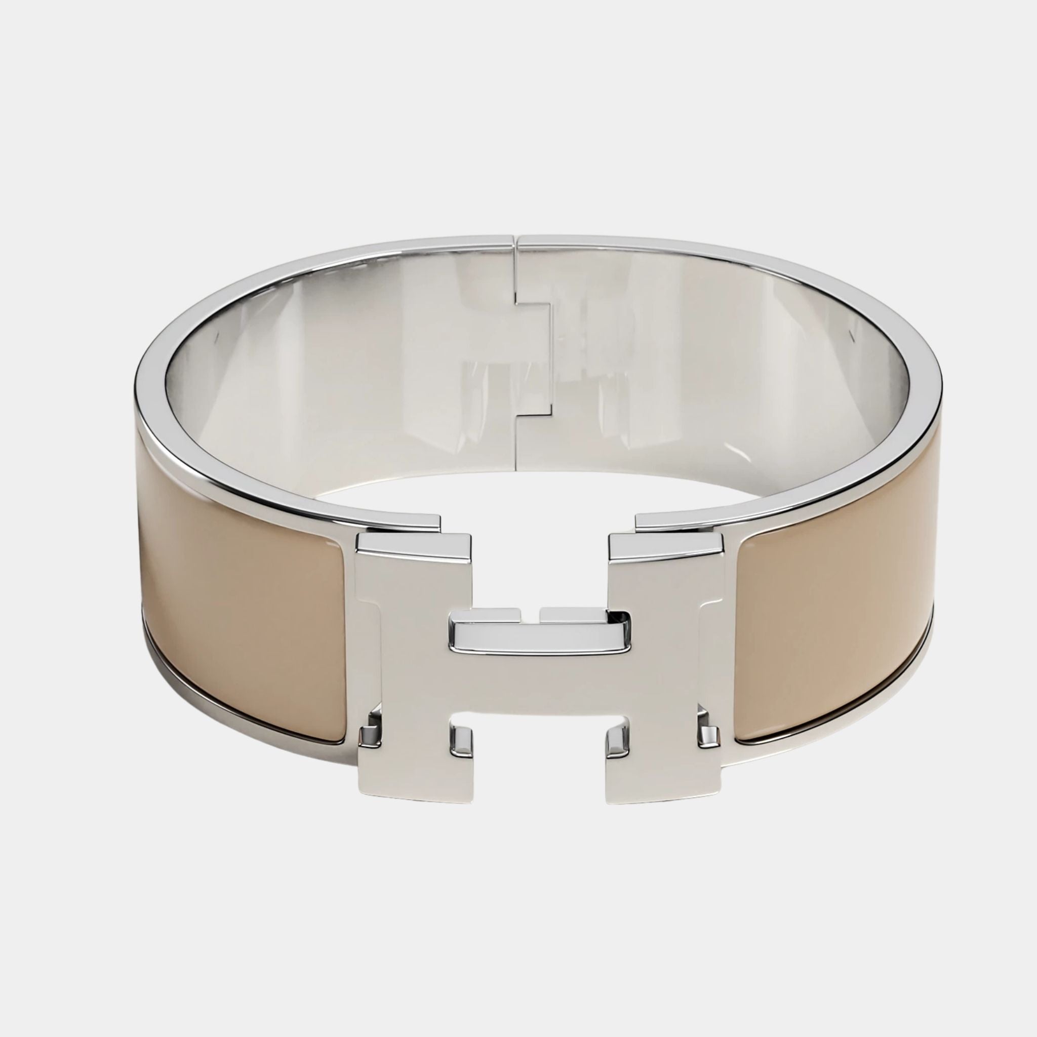 Hermes Clic Clac H Bracelet Palladium Plated,