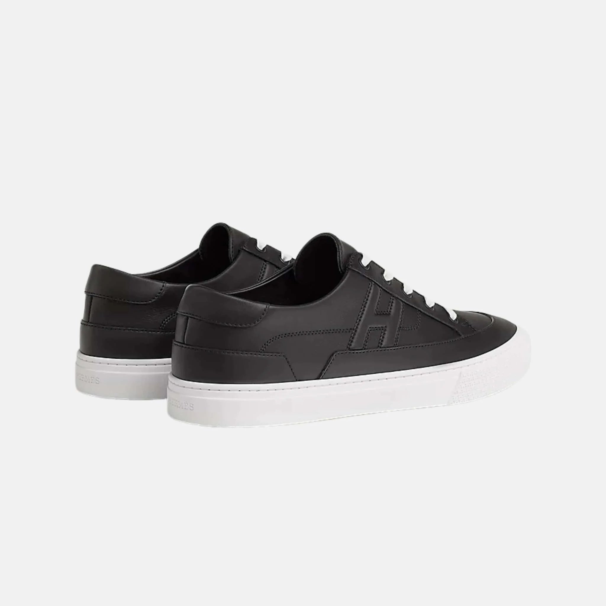 Hermes Deep Sneaker Calfskin Black , Rear