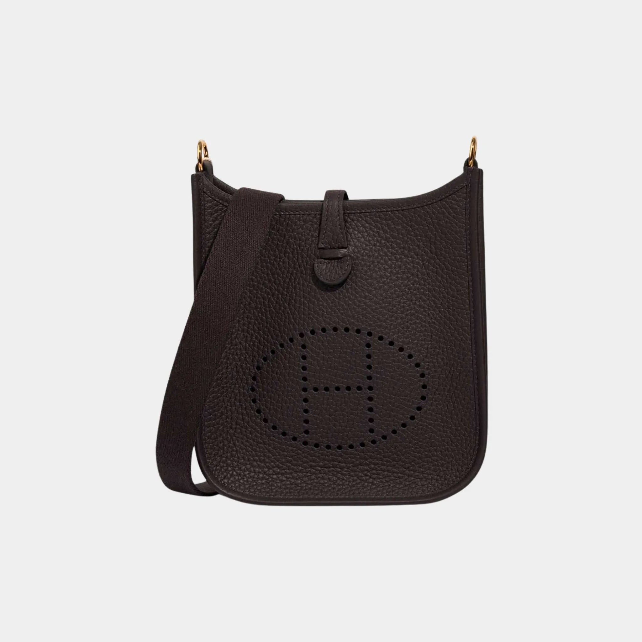 Hermes Evelyne 16 Clemence Ebony GHW, Front