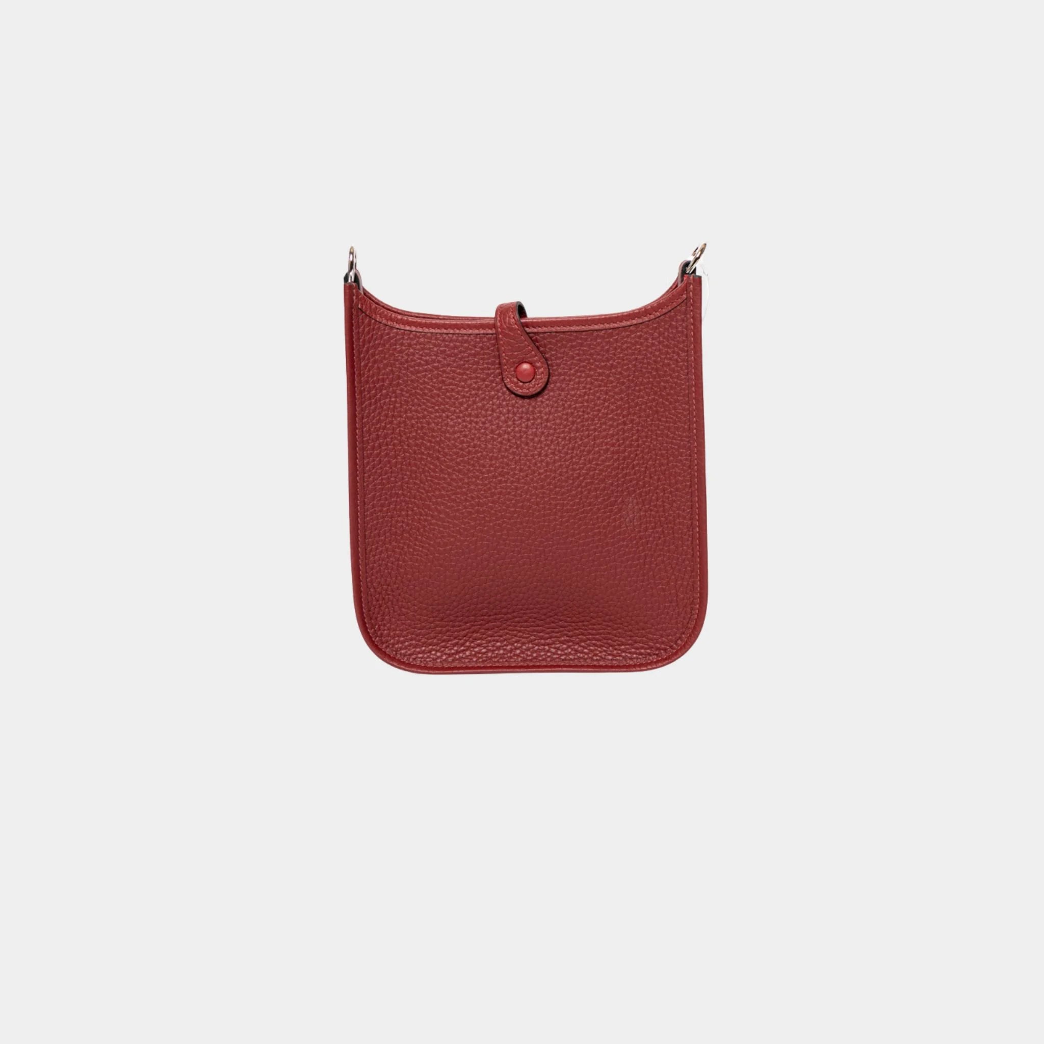 Hermes Evelyne 16 Clemence Rouge Grenat PHW, Back