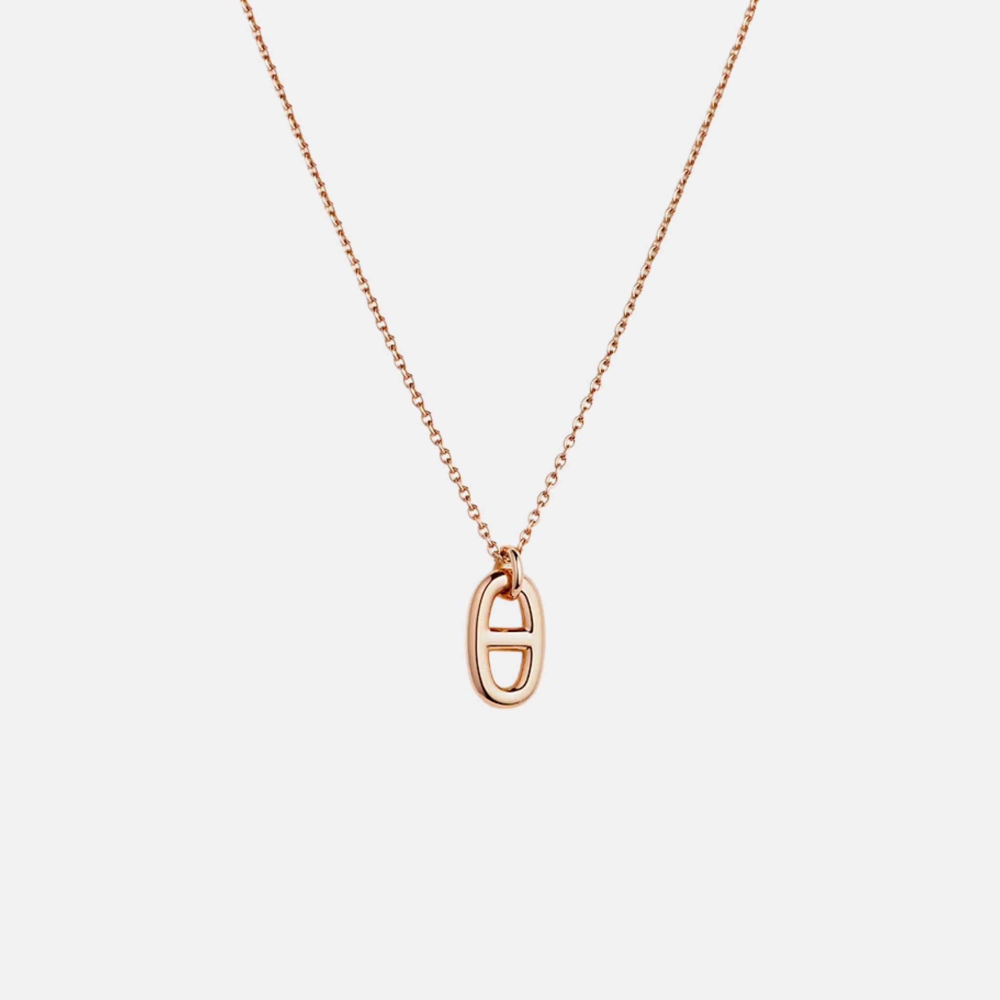 Hermes Farandole Pendant Small Model Rose Gold, Front