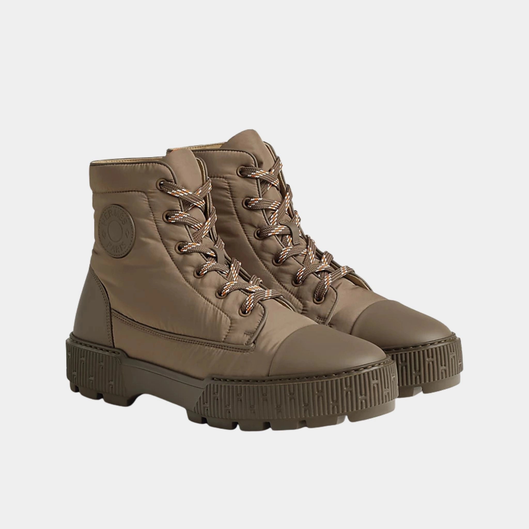 Hermes Fresh ankle boot, Khaki, Side