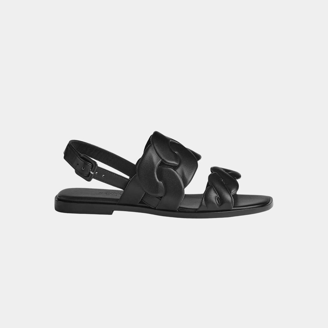 Hermes Grace Sandal Nappa Leather, Noir, Side