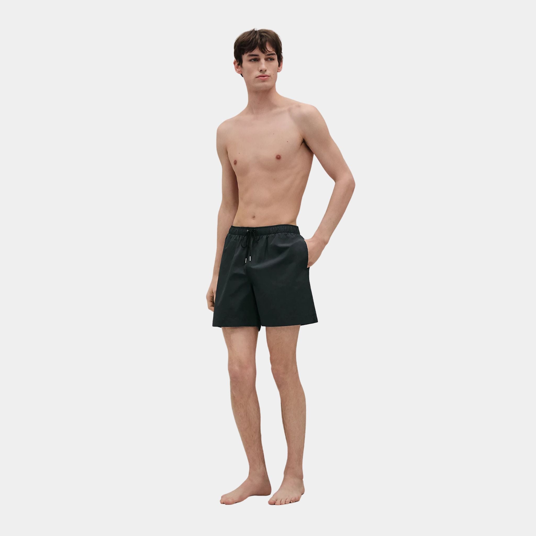 Hermes H Fantome Swim Trunks, Ardoise, Front