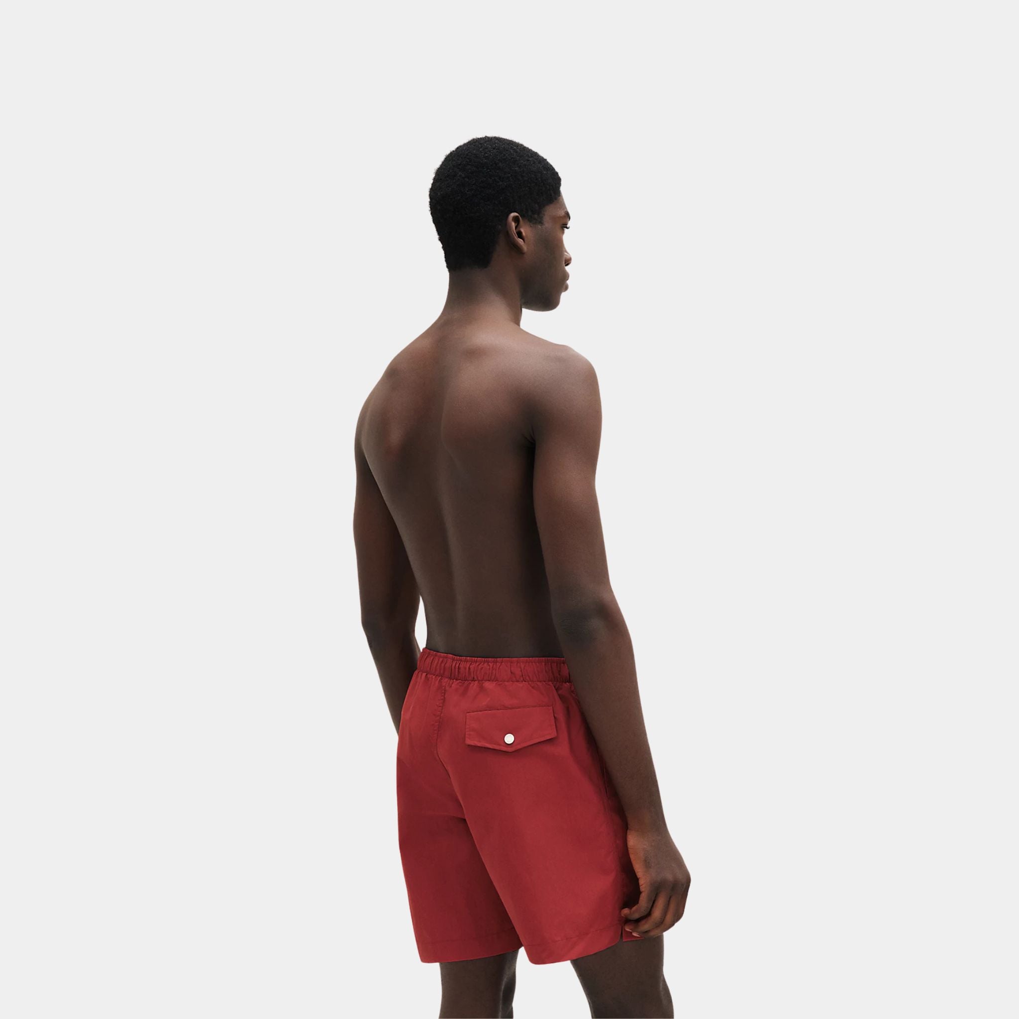 Hermes H Fantome Swim Trunks, Sanguine, Back