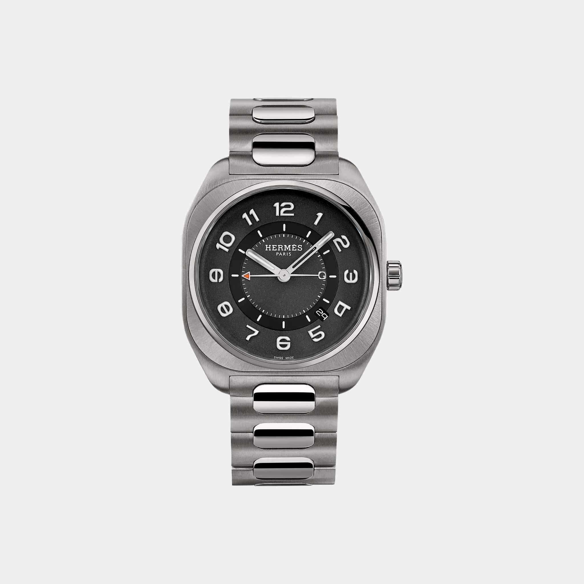 Hermes H08 Watch With Titanium Bracelet, Front
