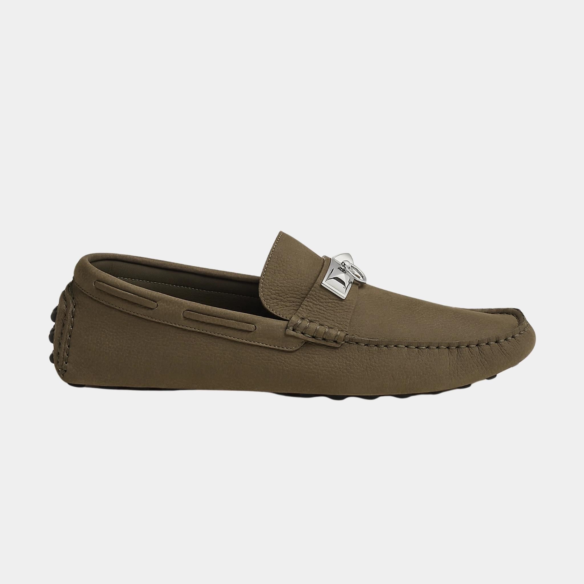 Hermes Irving Loafer Tanned Nubuck, Side