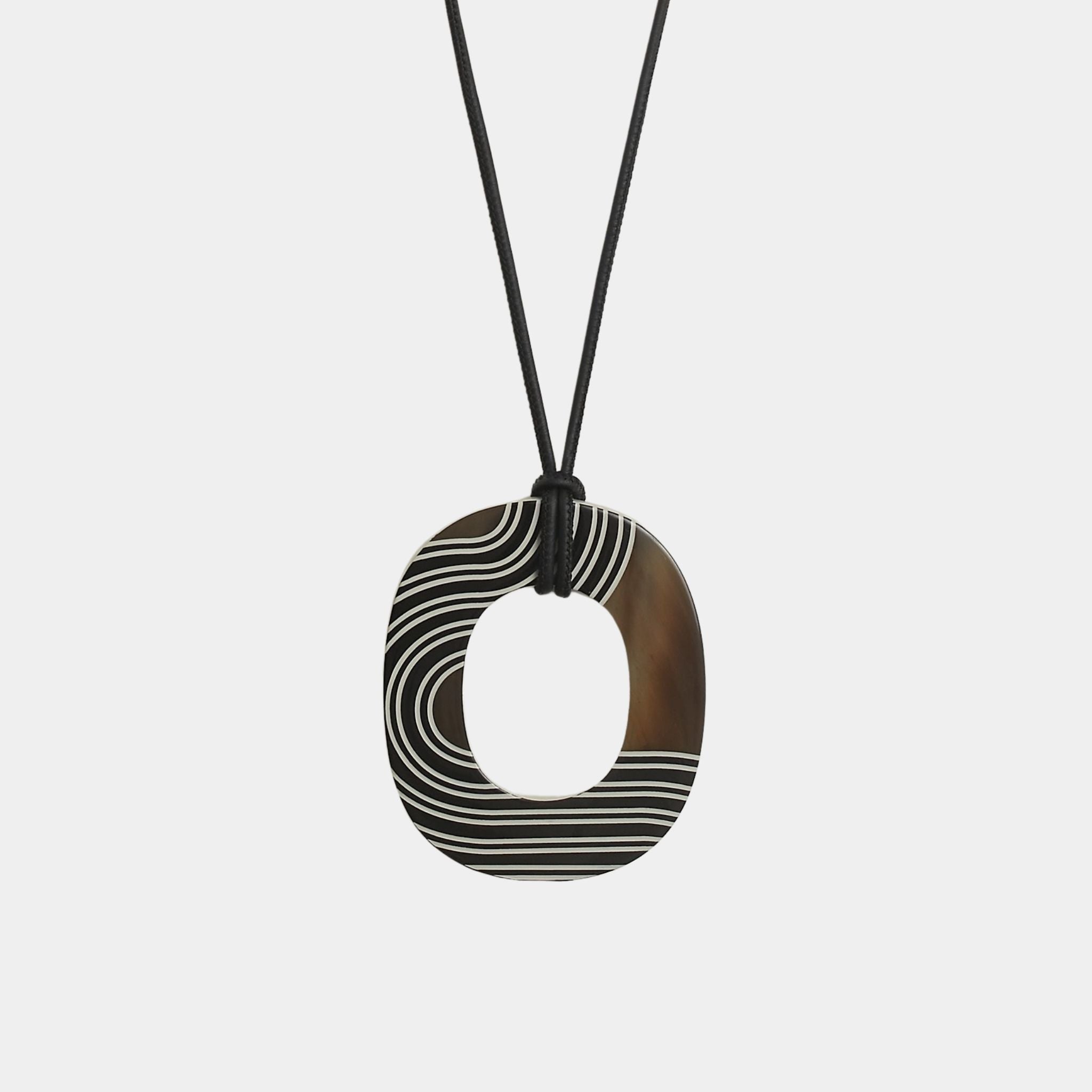 Hermes Isthme Pop Pendant Small Model, Gris Clair