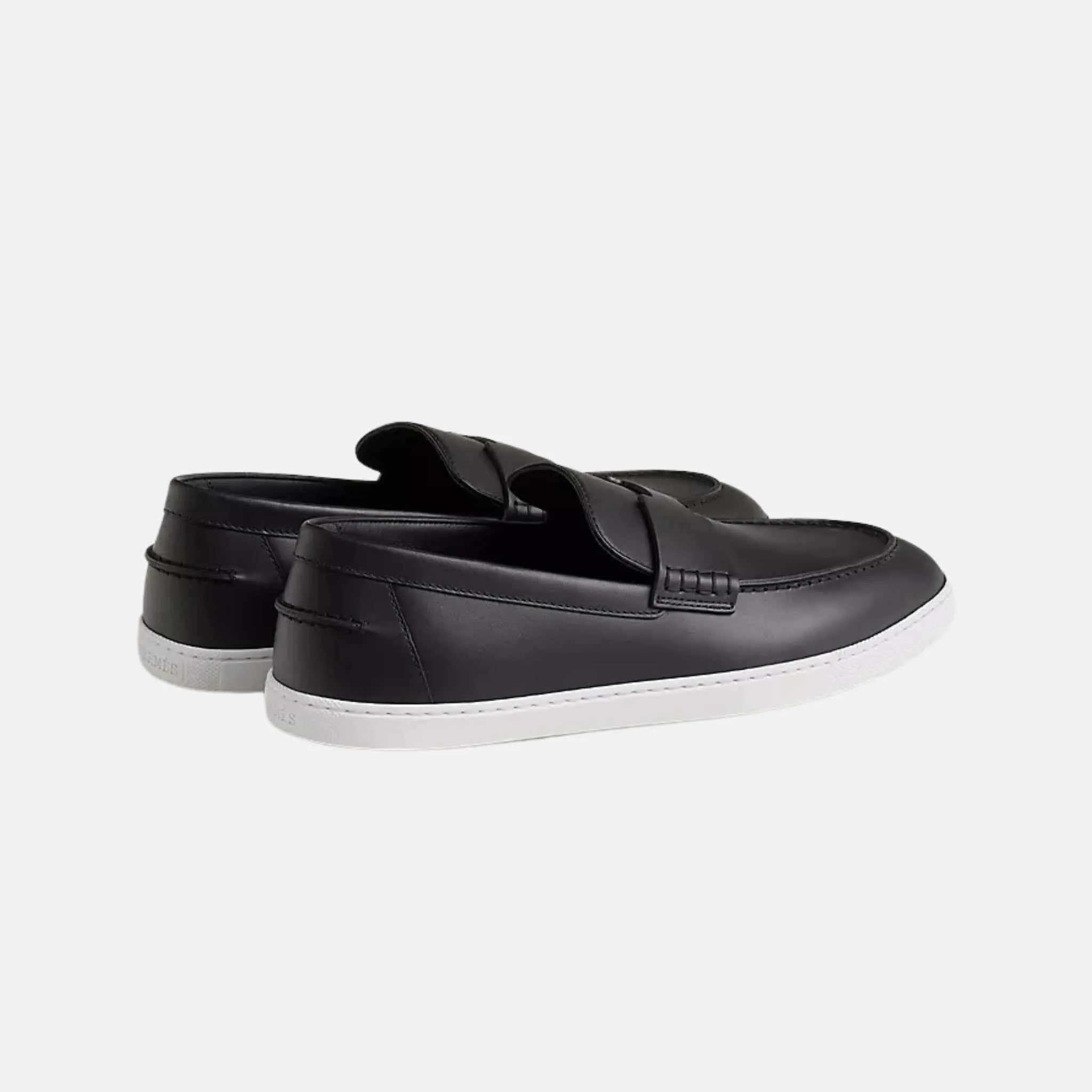 Hermes Job Loafer Calfskin Black, Back