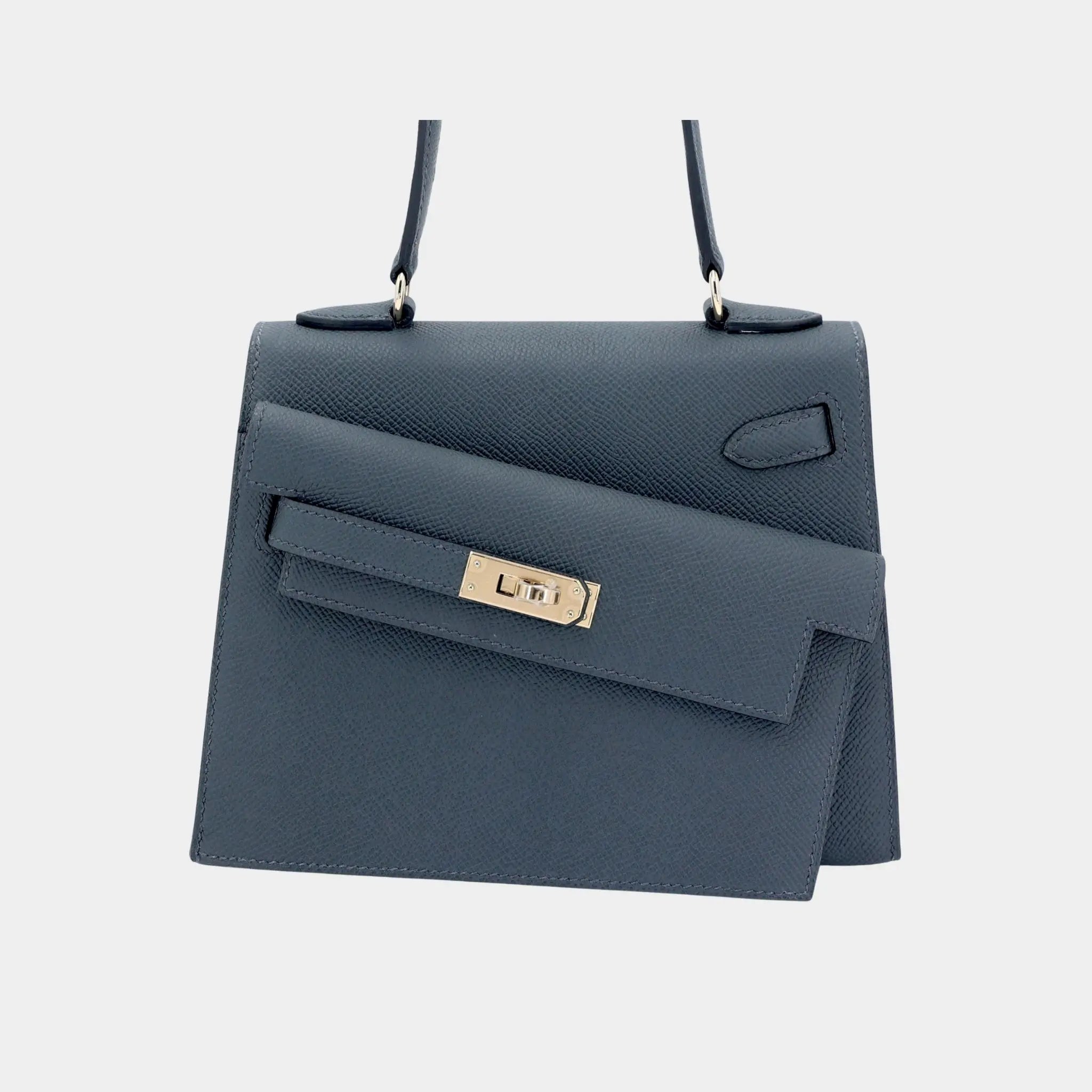 Kelly 20 en Desordre Epsom Gris Misty PBHW, Back