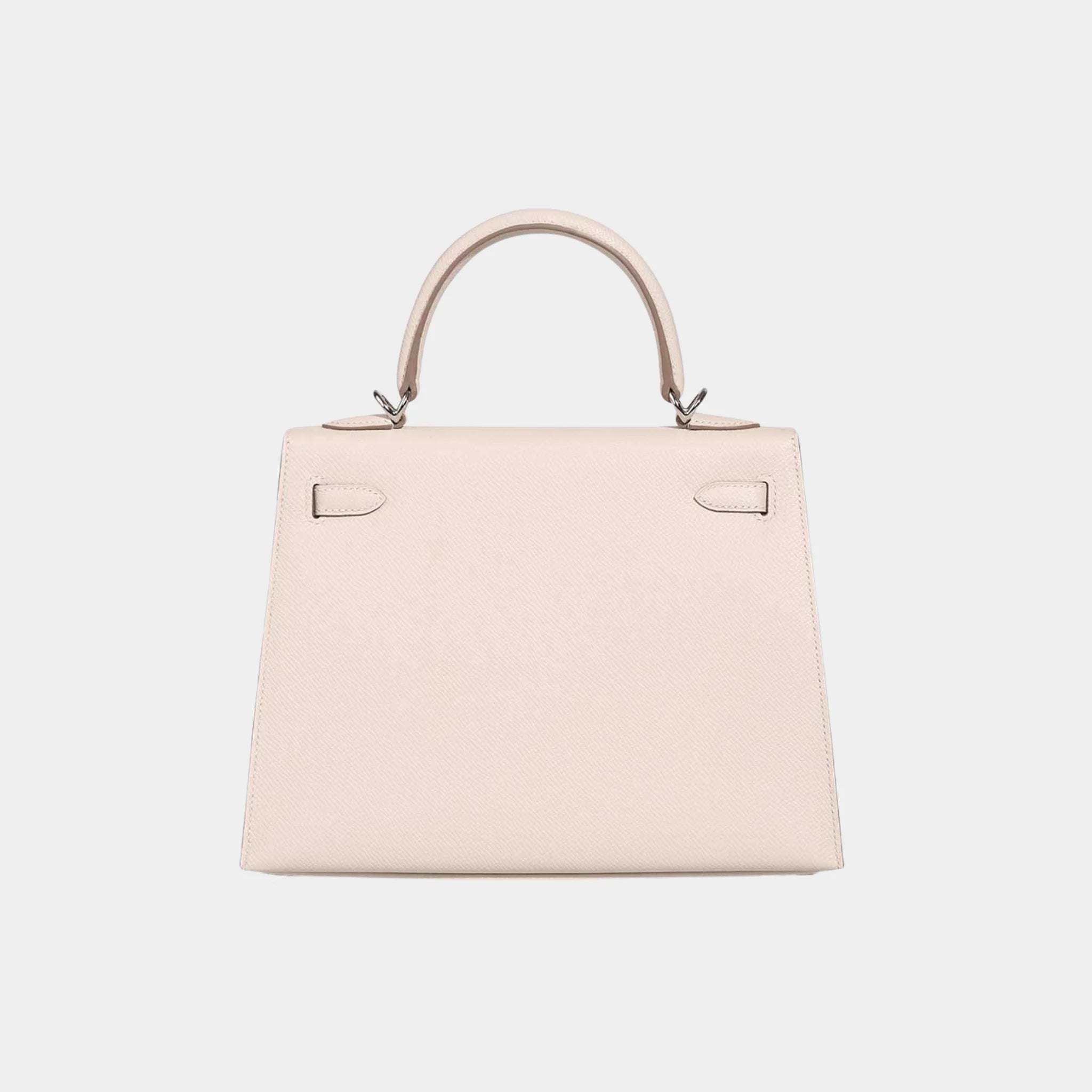 Hermes Kelly 25 Epsom Craie PHW, Back
