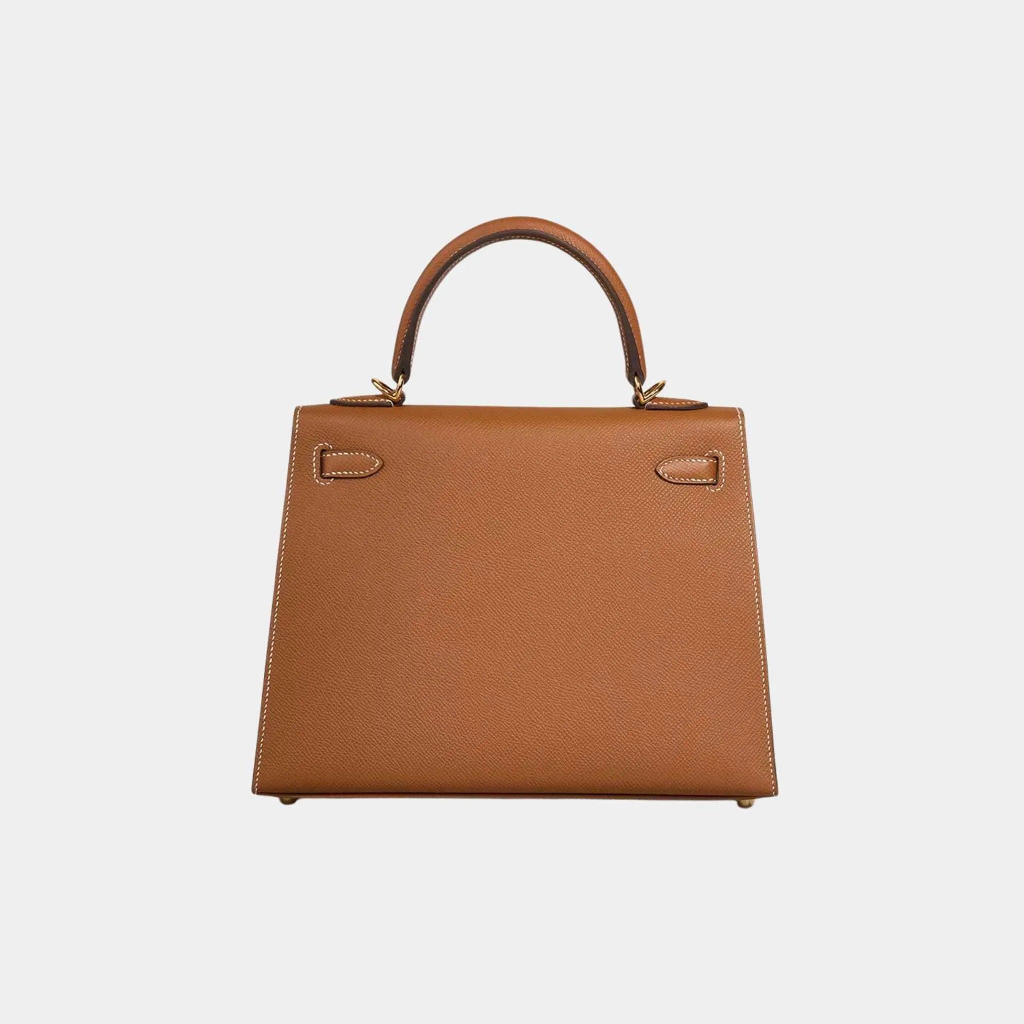 Hermes Kelly 25 Epsom Gold GHW, Back