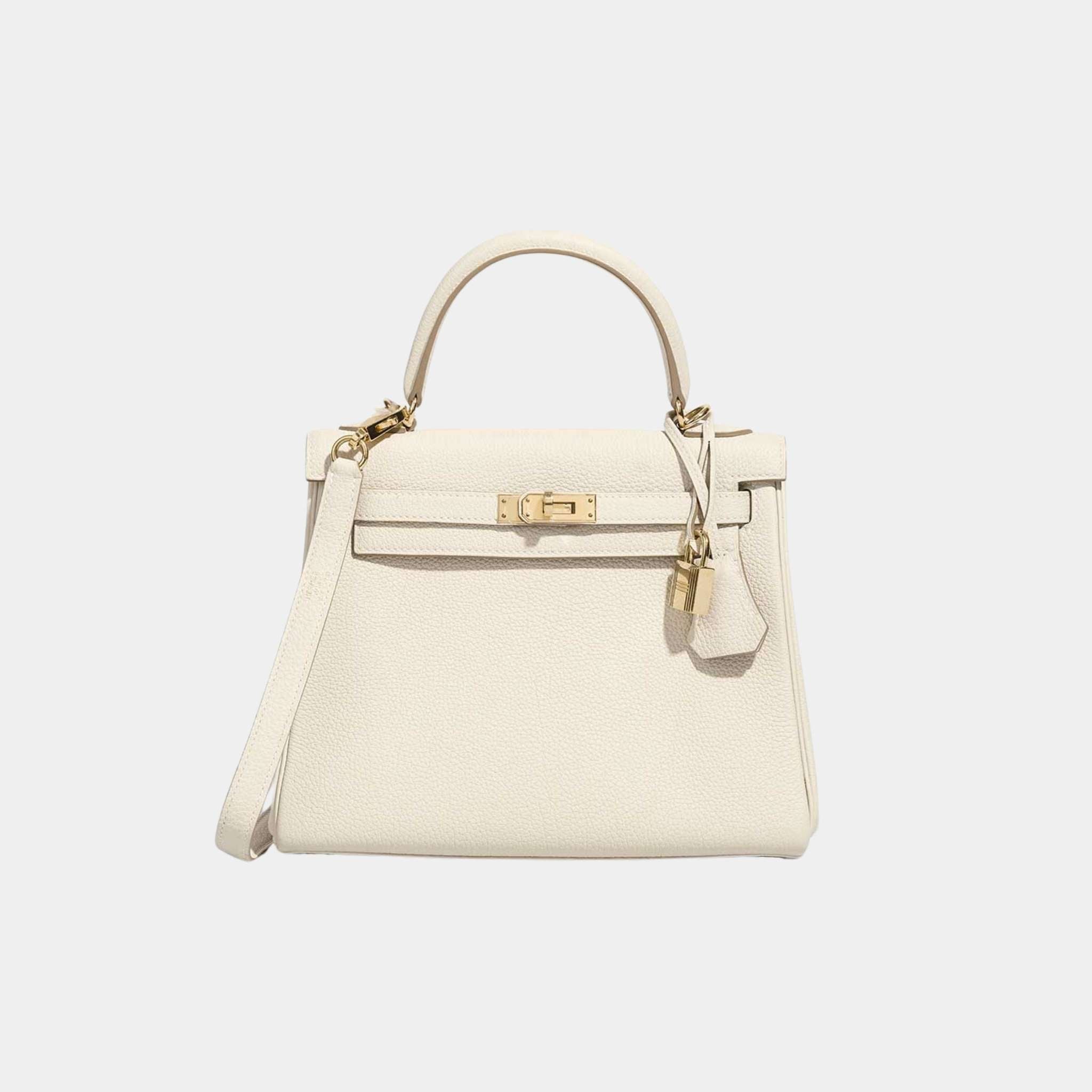 Hermes Kelly 25 Togo Beton GHW, Front