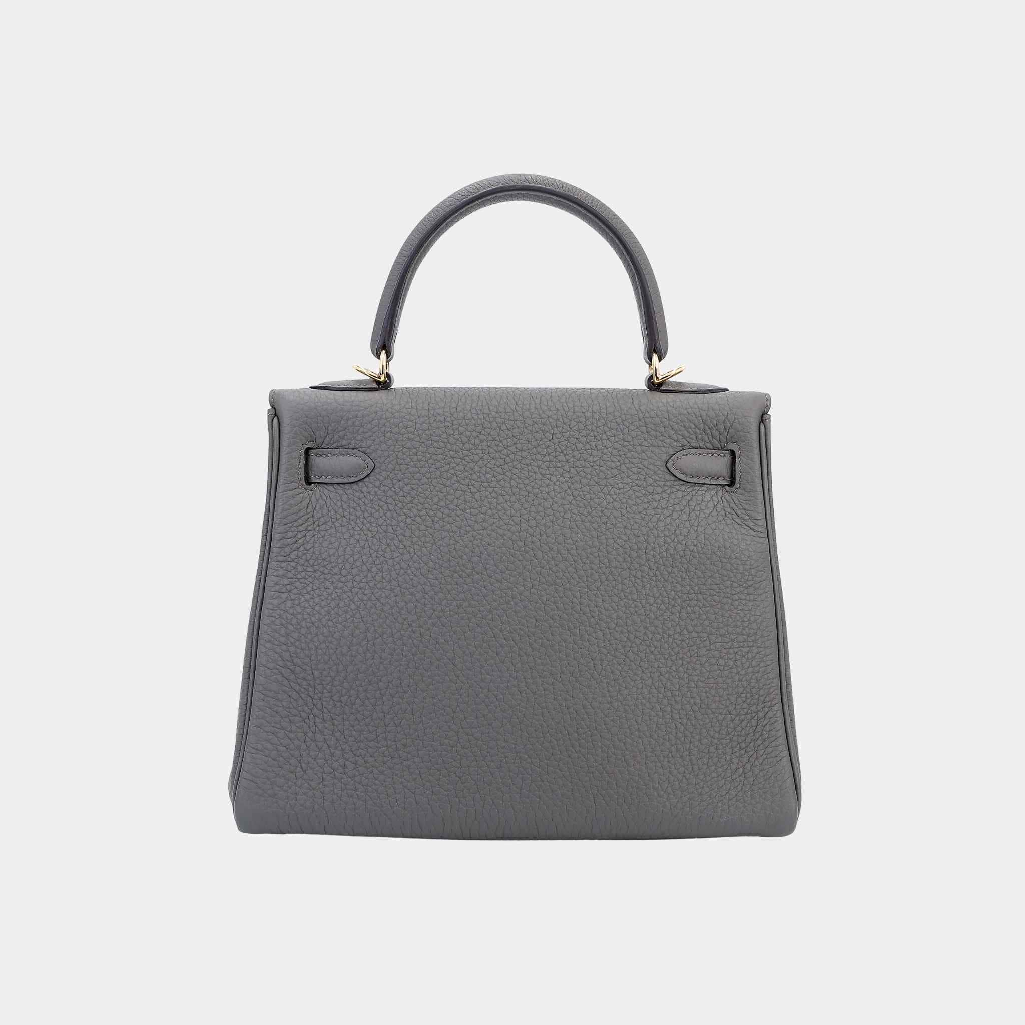 Hermes Kelly 25 Togo Etain GHW, Back