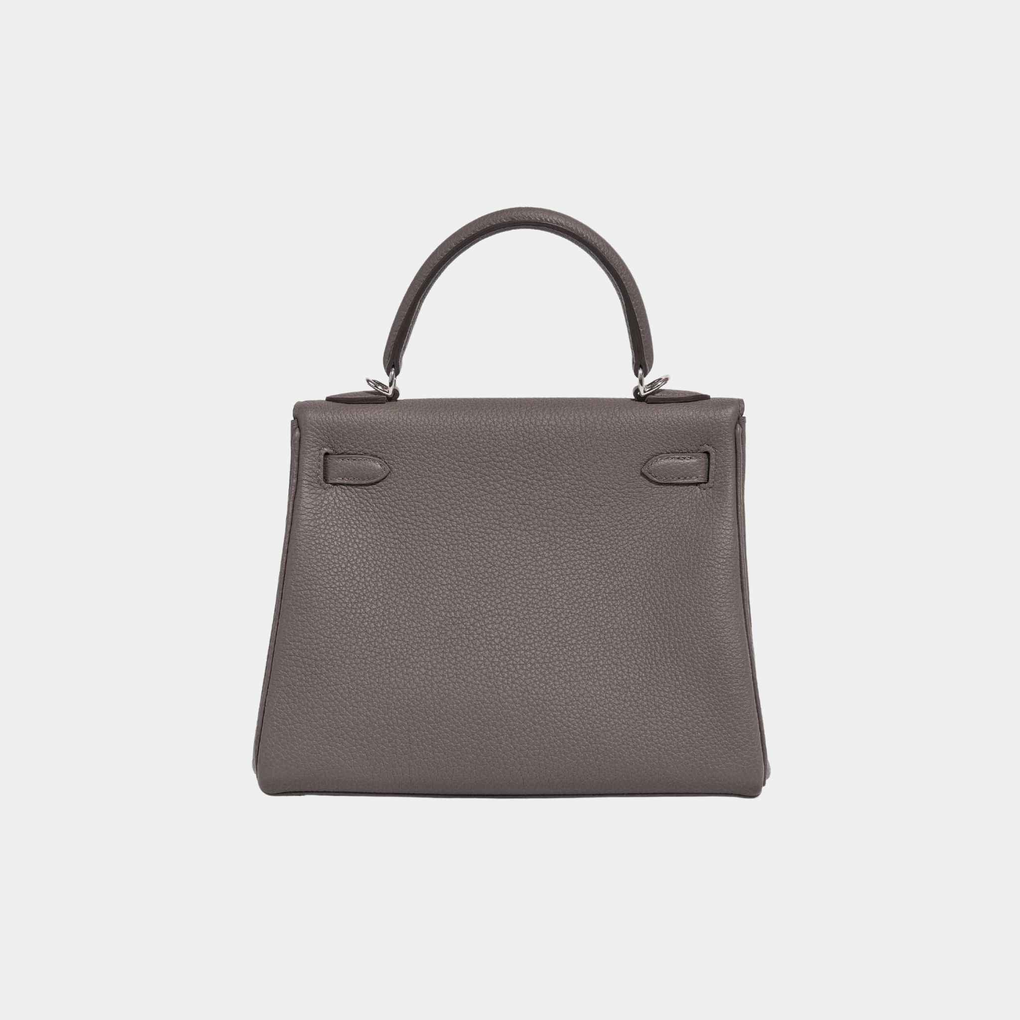 Hermes Kelly 25 Togo Etain PHW, Back