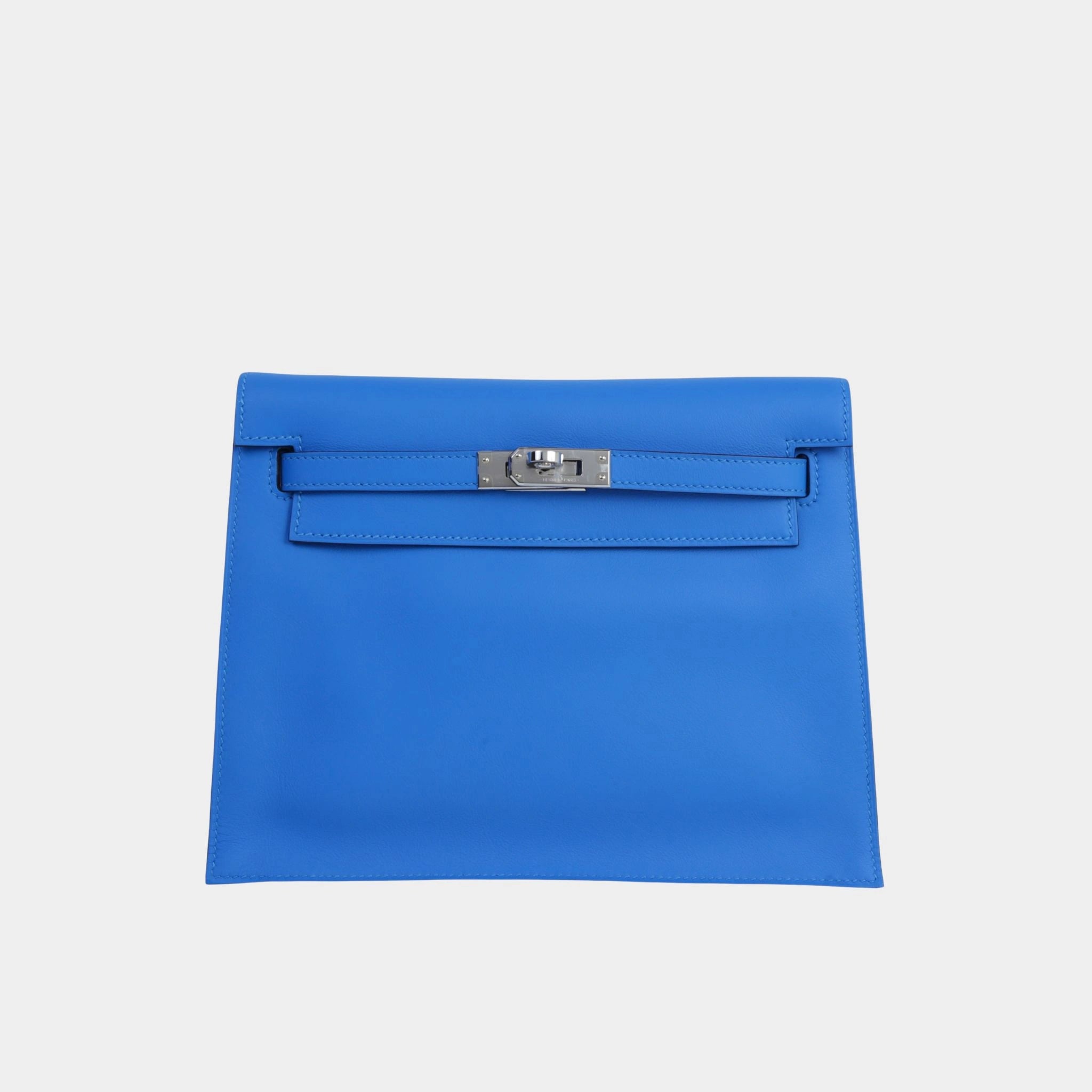 Hermes Kelly Danse Swift Bleu Hydra PHW, Front