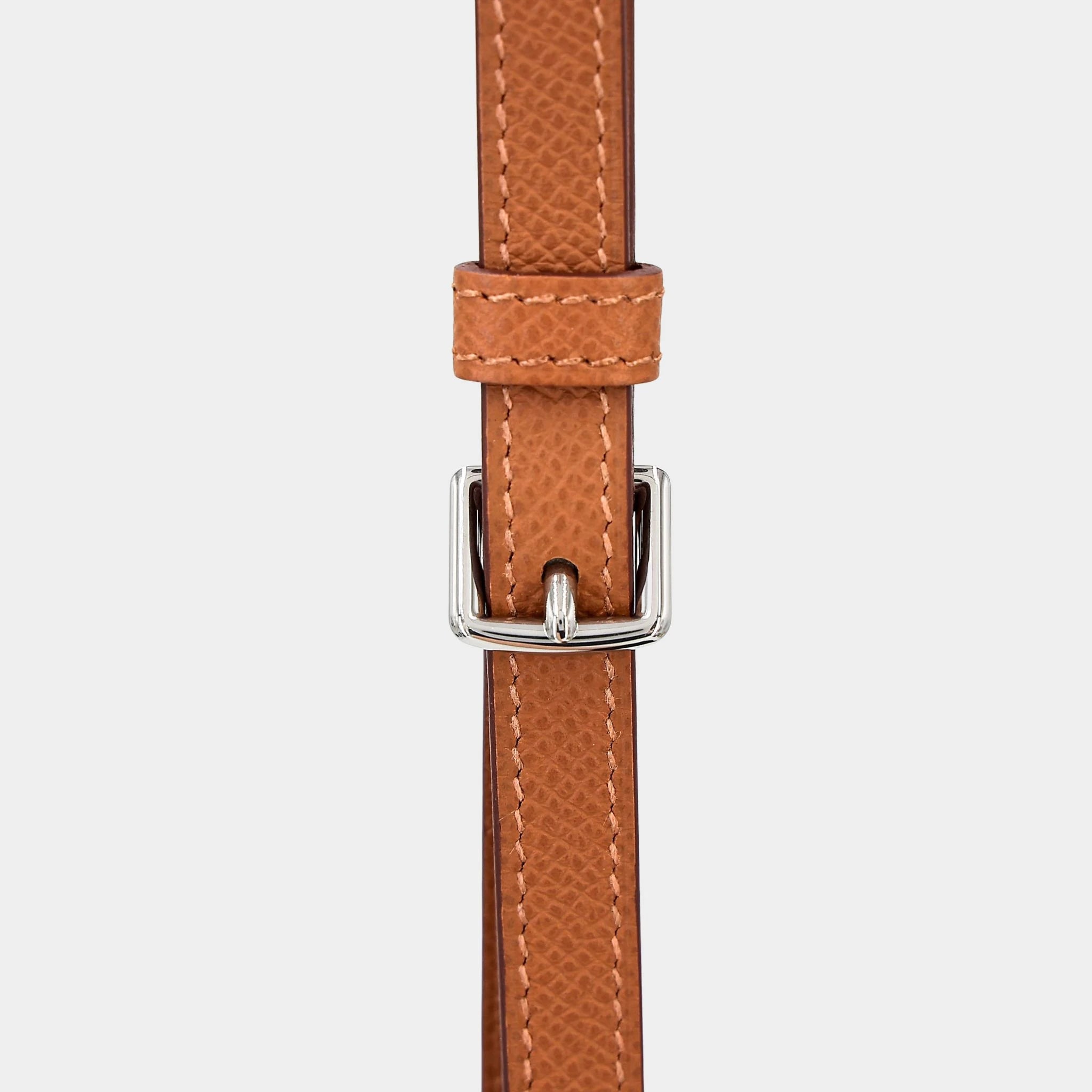 Hermes Kelly Multipocket To Go Pouch Epsom Gold PHW, Strap