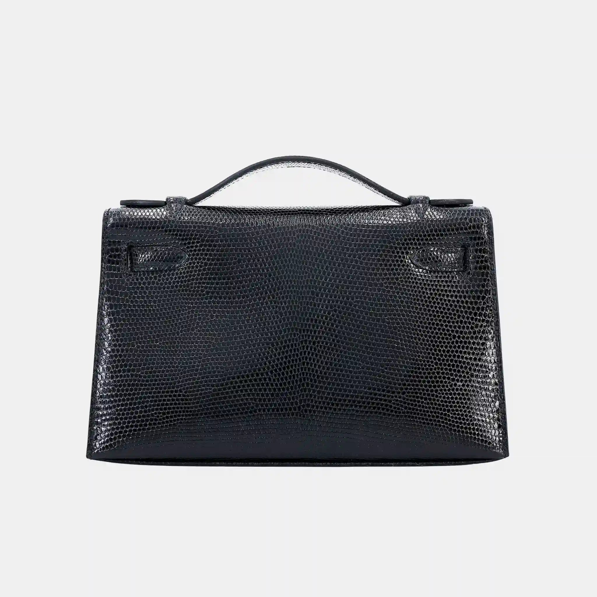 Kelly Pochette Lizard Black PHW