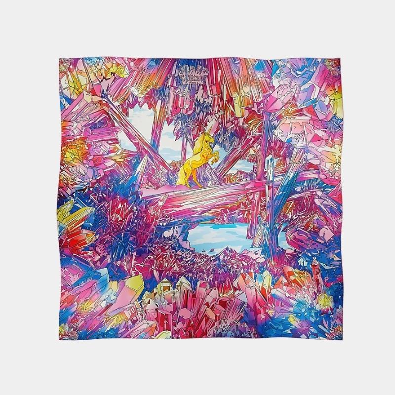 La Vallee de Cristal scarf 90