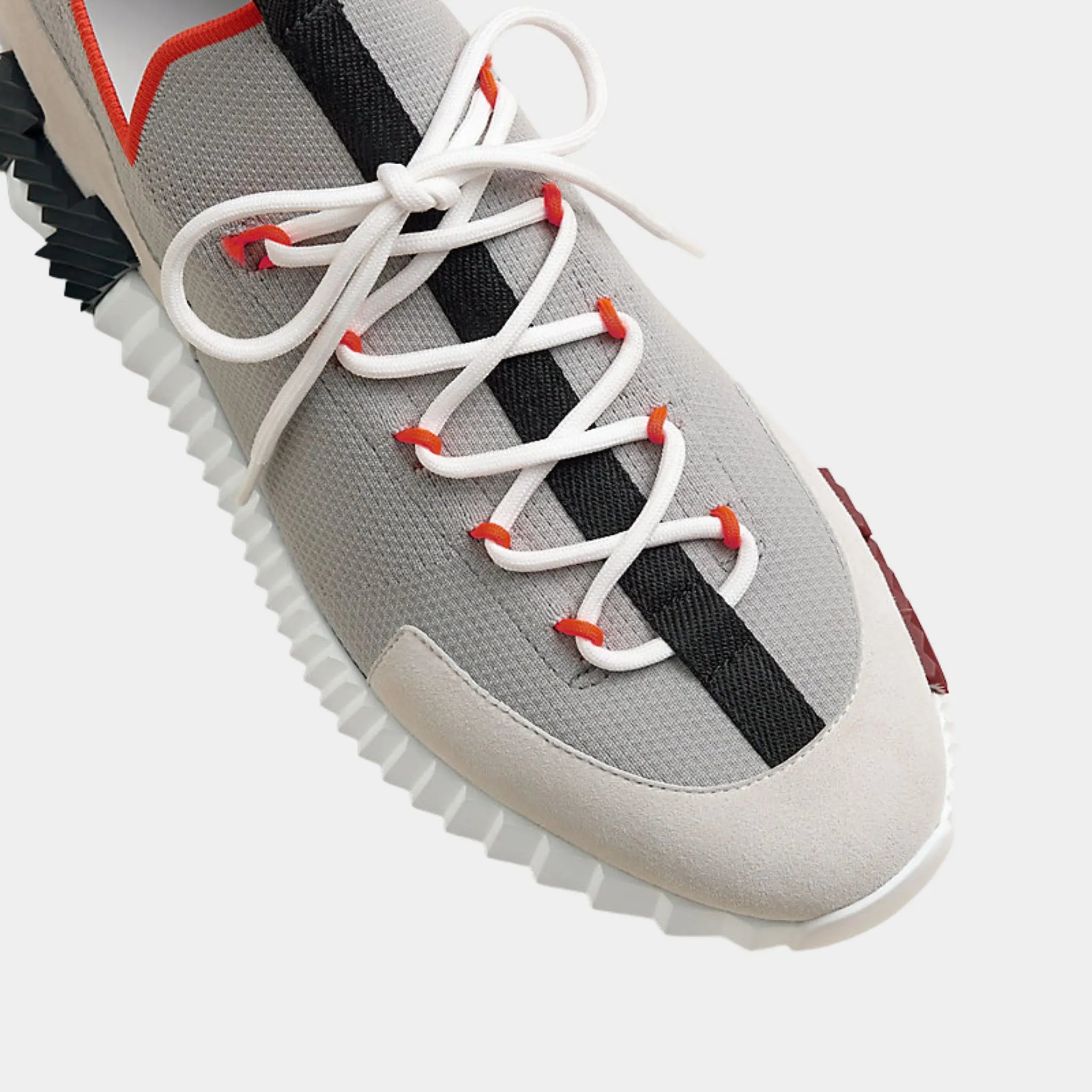 Hermes Lift Slip-On Sneaker Knit & Suede Goatskin , Multicolor Beige Galat, Top