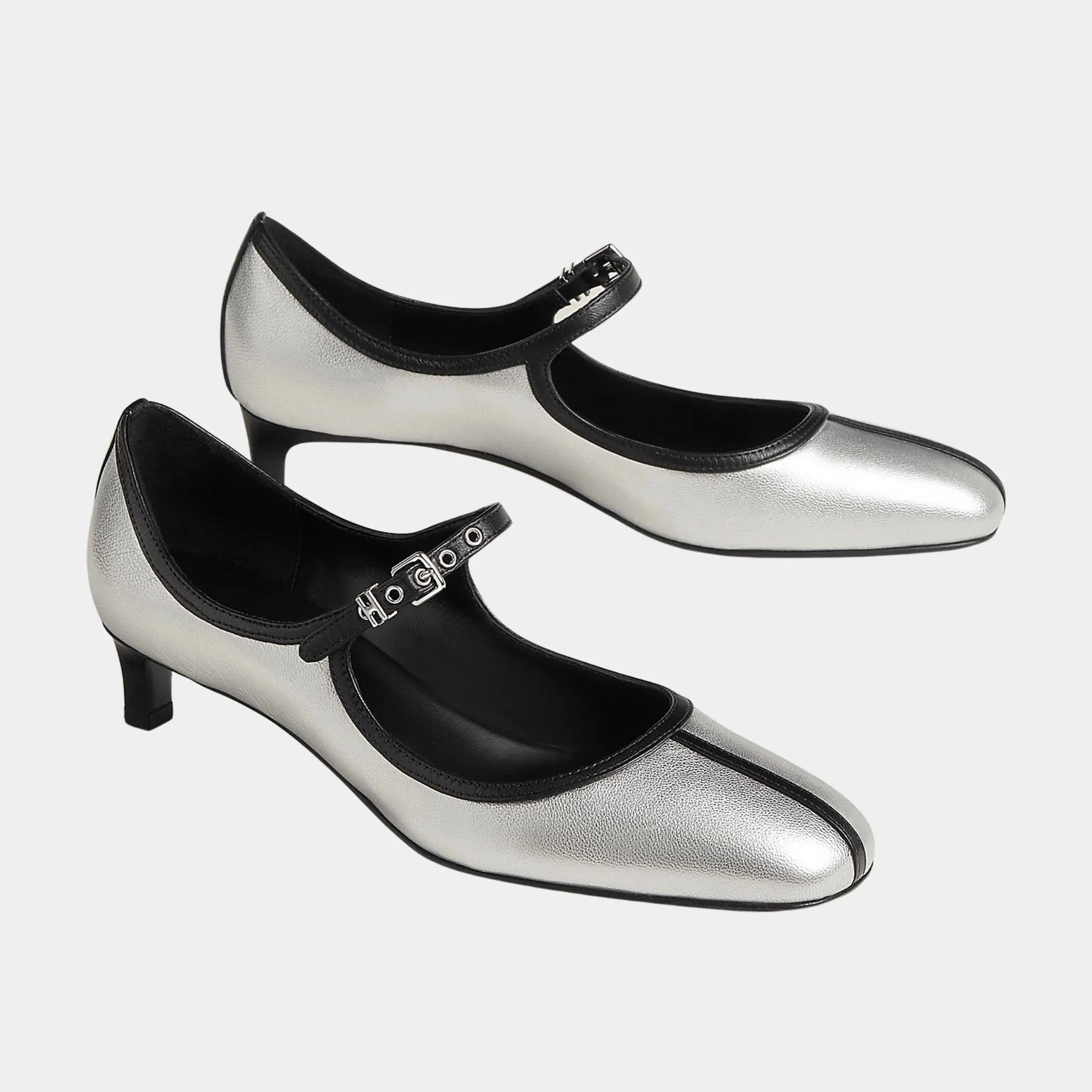 Lilibeth 40 Pumps in Metallic Goatskin