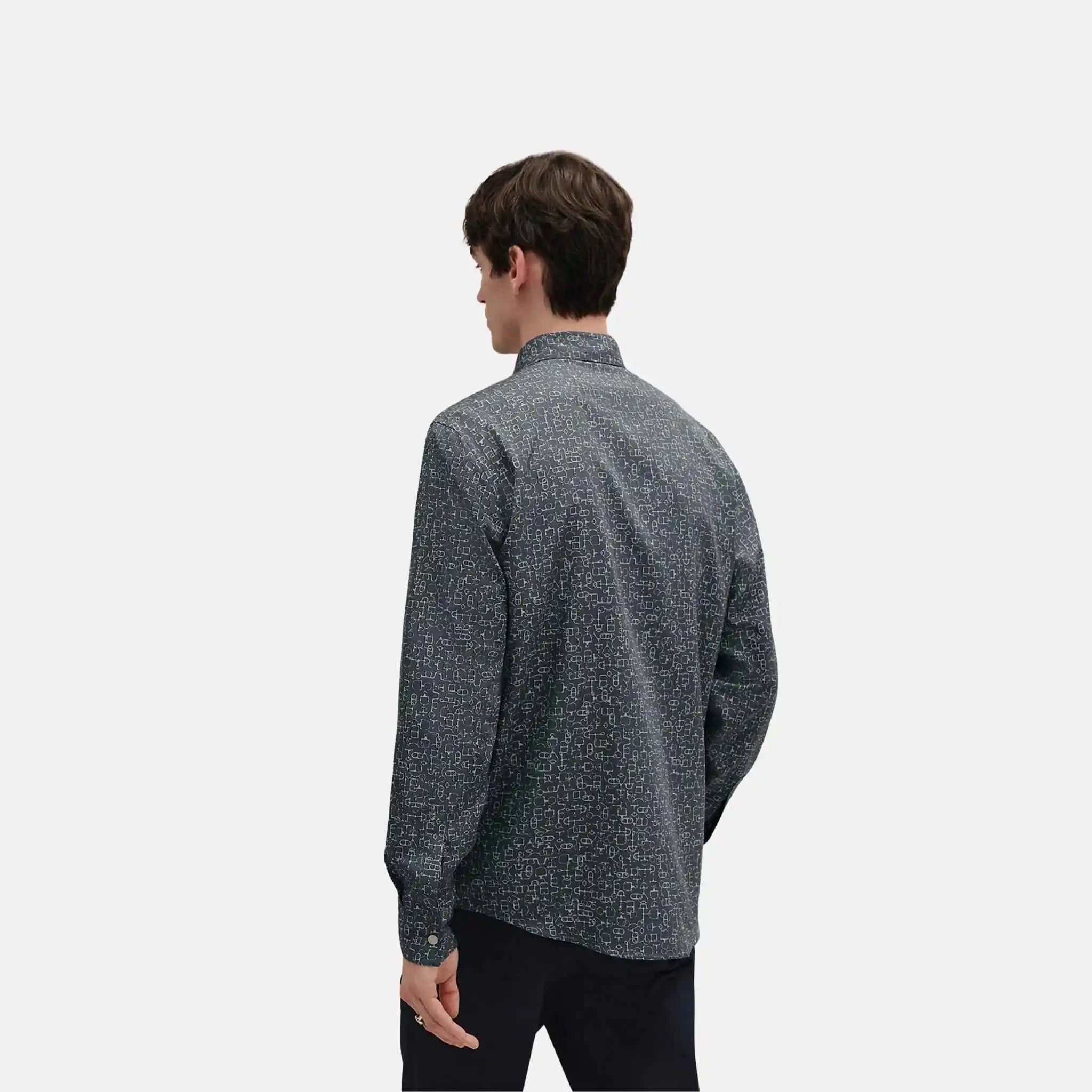 Hermes Meli-Mors Straight Body Shirt, Back