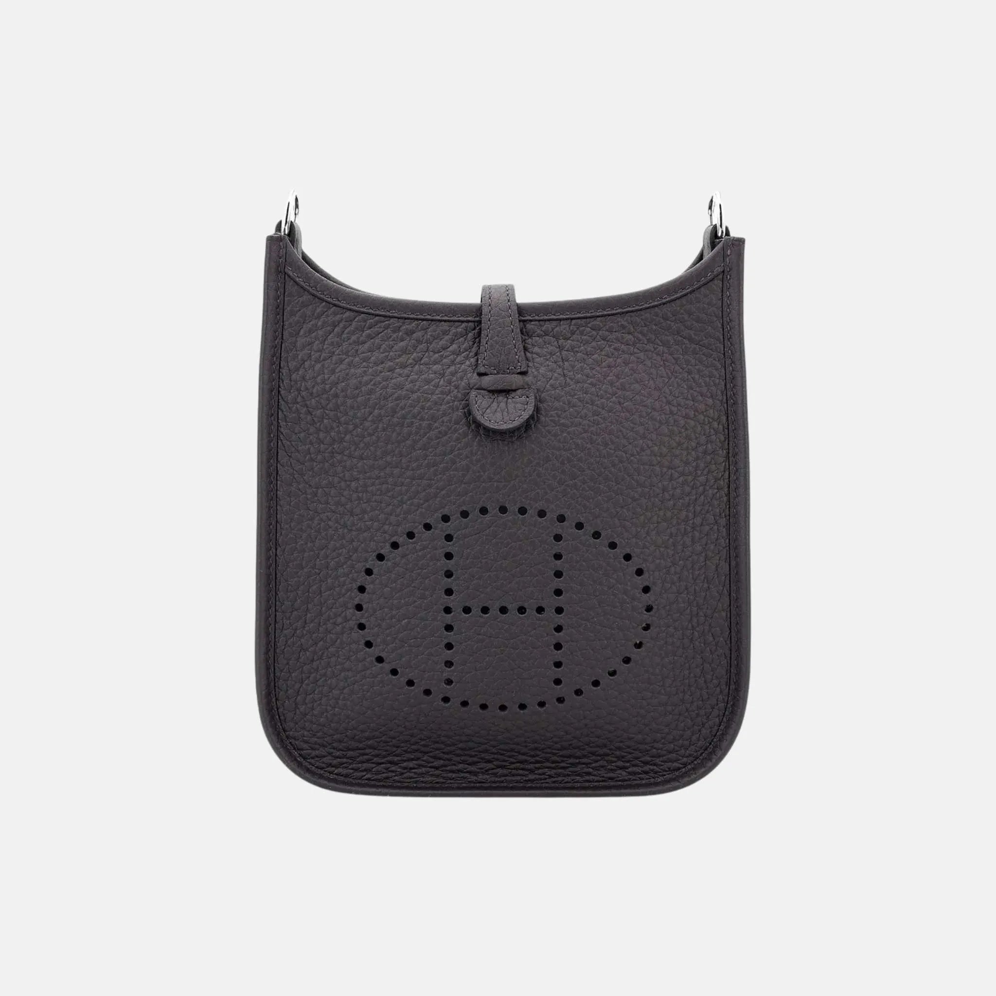 Hermes Mini Evelyne TPM Amazone 112 Clemence Prunoir PHW, Front