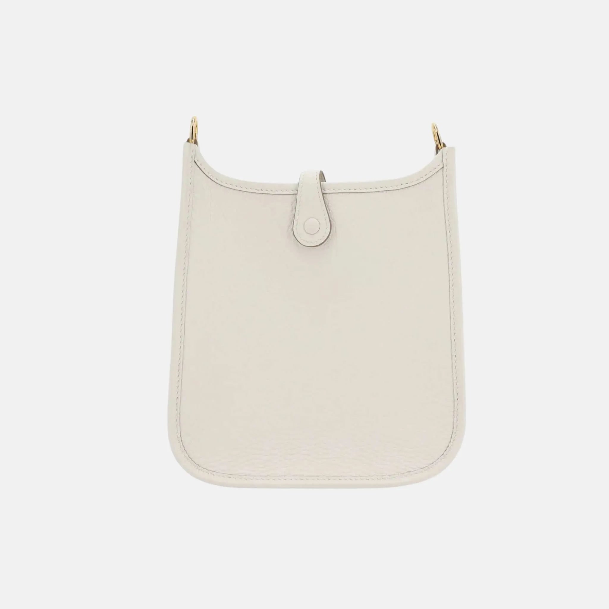 Hermes Mini Evelyne TPM Amazone 89 Clemence Gris Pale GHW, Back