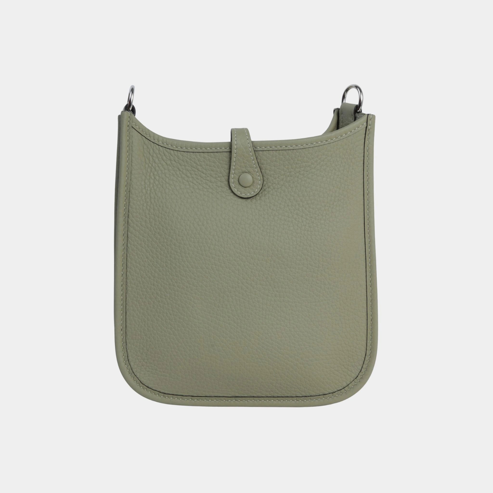 Hermes Mini Evelyne TPM Amazone 98 Clemence Sauge PHW, Back